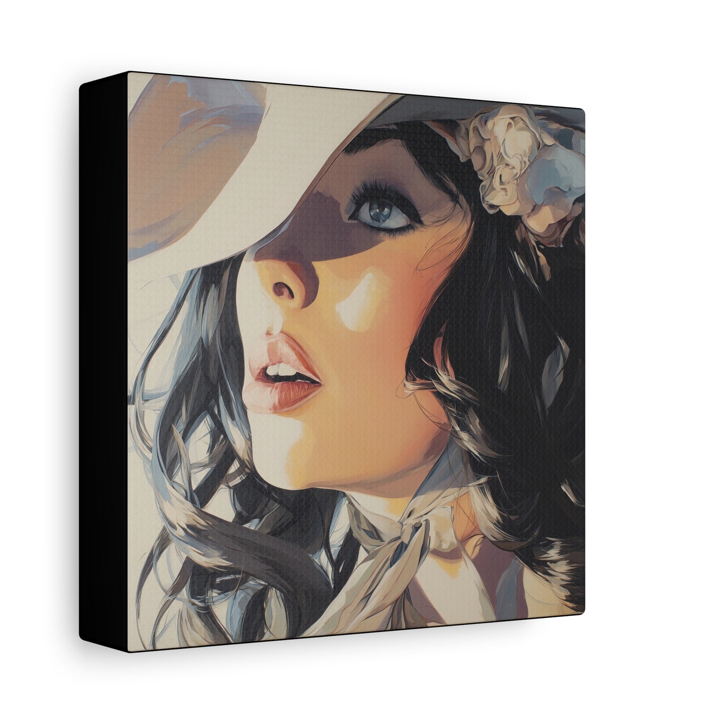 Gallery Wrapped Canvas, Wranglers and Wreckage Art Canvas, Erotic Pinup Art Canvas – Clementine