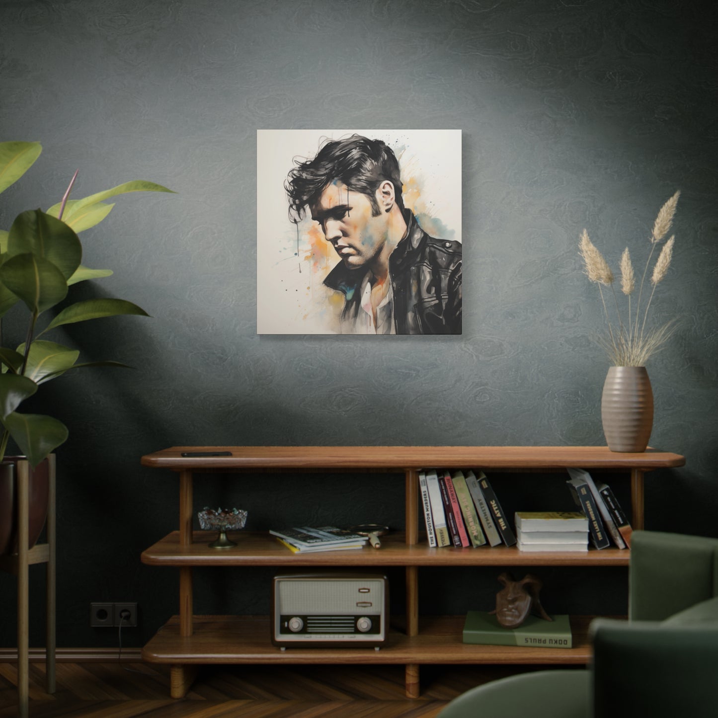 Gallery Wrapped Canvas, Celebrity Inspired, Pop Art Canvas – Elvis Also