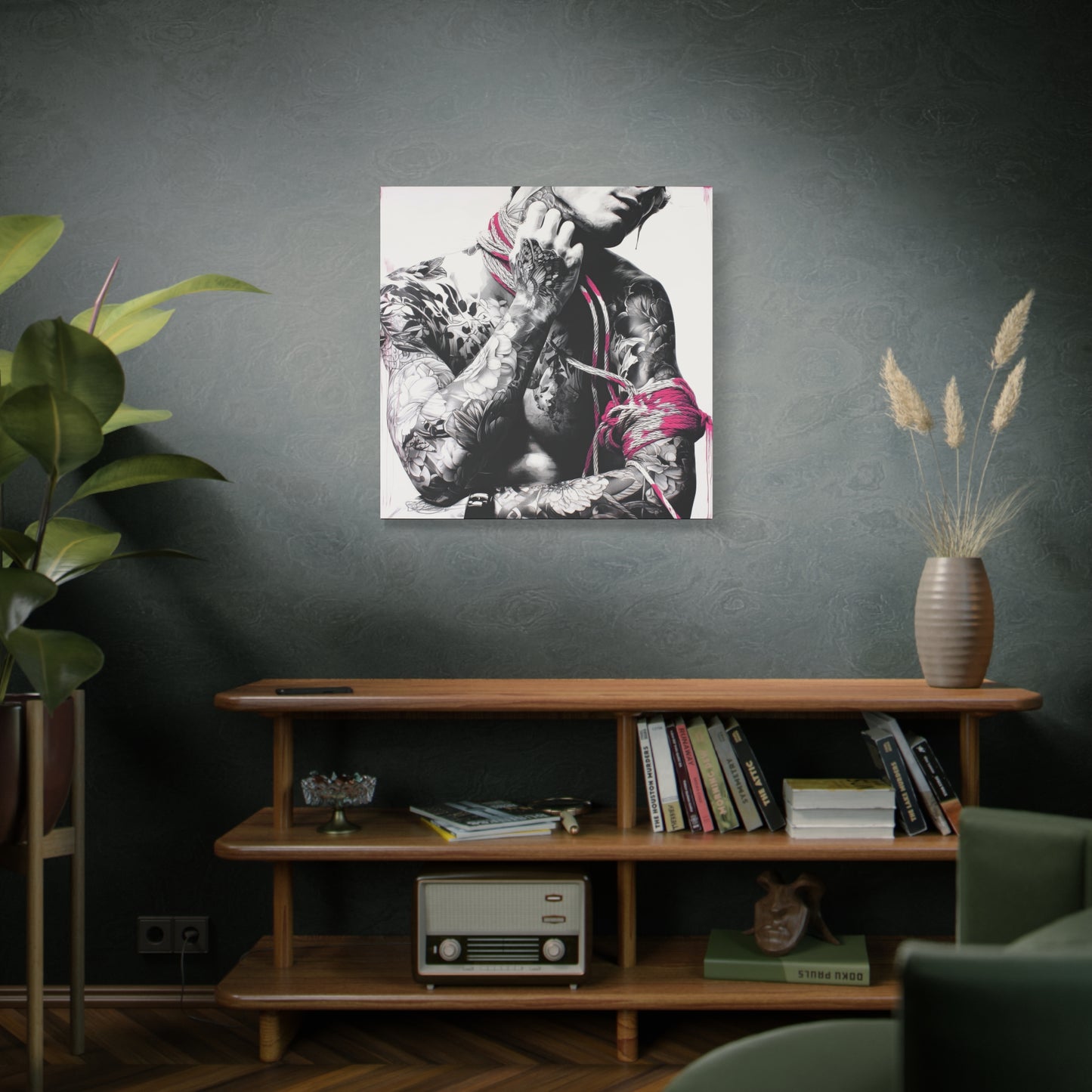 Gallery Wrapped Canvas, Ropes and Reverence Art Canvas, Erotic Shibari Art Canvas – Kaito