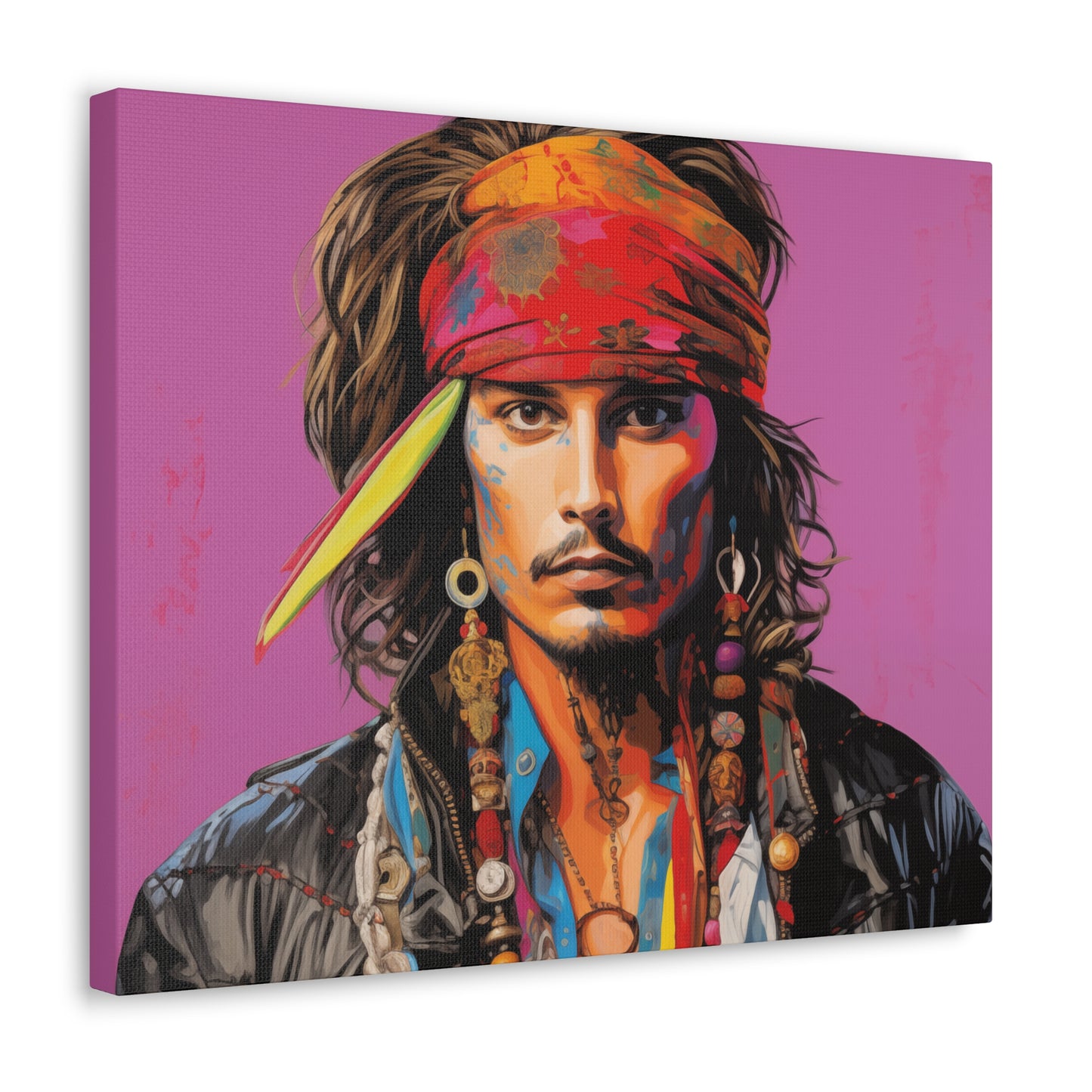Gallery Wrapped Canvas, Celebrity Inspired, Pop Art Canvas – Johnny Also