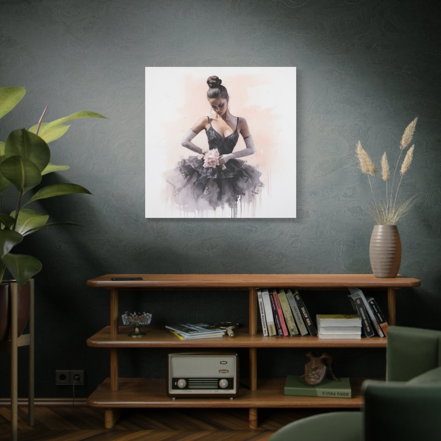 Pointes and Platforms, Gallery Wrapped Canvas, Ballerina Beauty, Ballet Art Canvas – Sonja