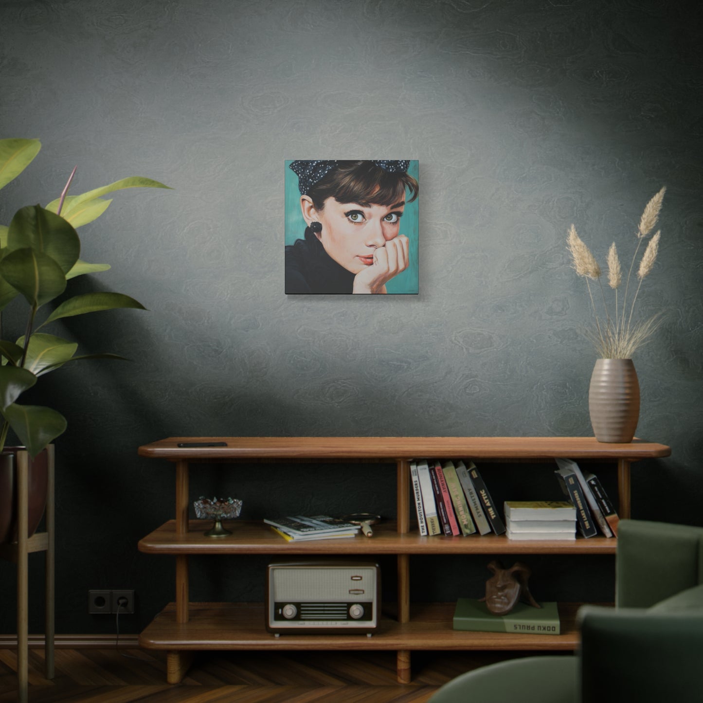 Gallery Wrapped Canvas, The Diva Project Art Canvas, Pinup Art Canvas – Audrey Hepburn - FOUR