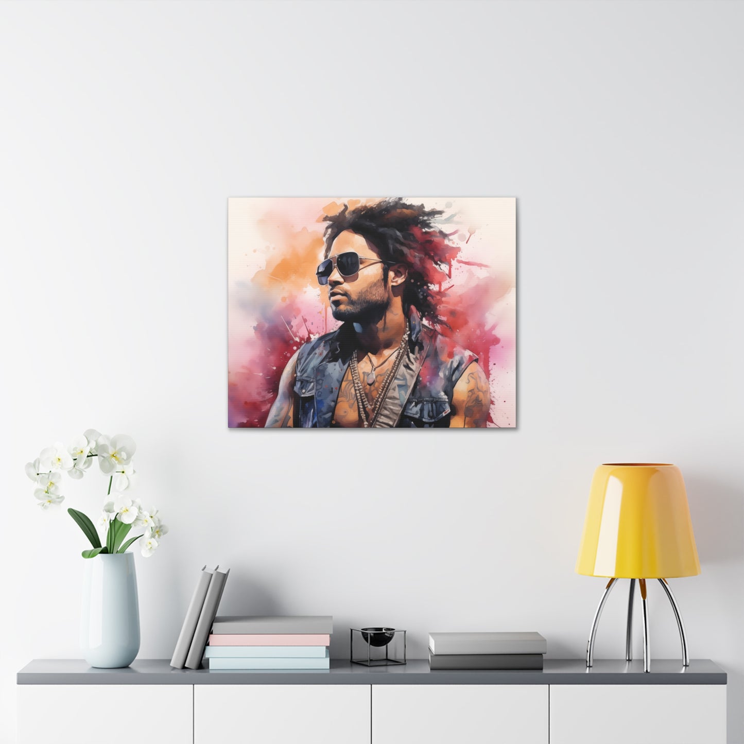 Gallery Wrapped Canvas, Celebrity Inspired, Pop Art Canvas – Lenny