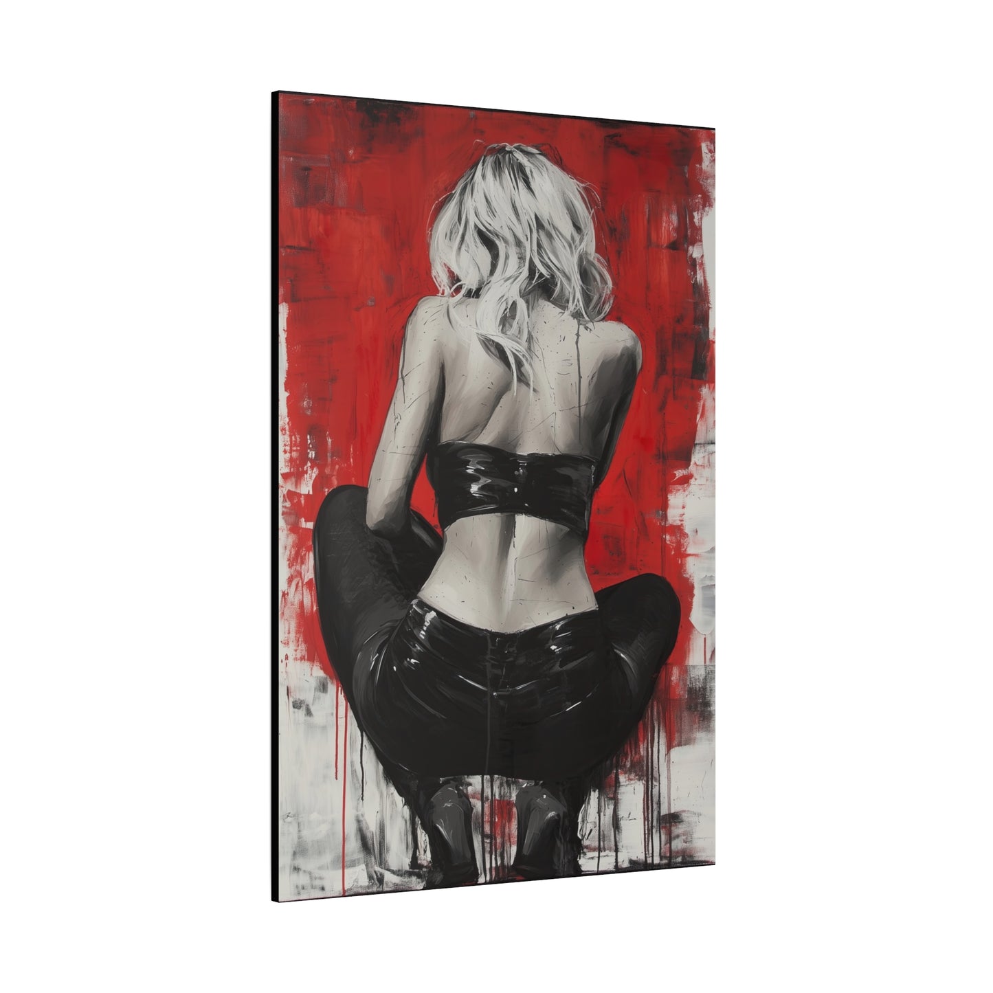 Gallery Wrapped Canvas, Guilt and Grit Adult Art Canvas, Erotic Pinup Art Canvas – Celeste
