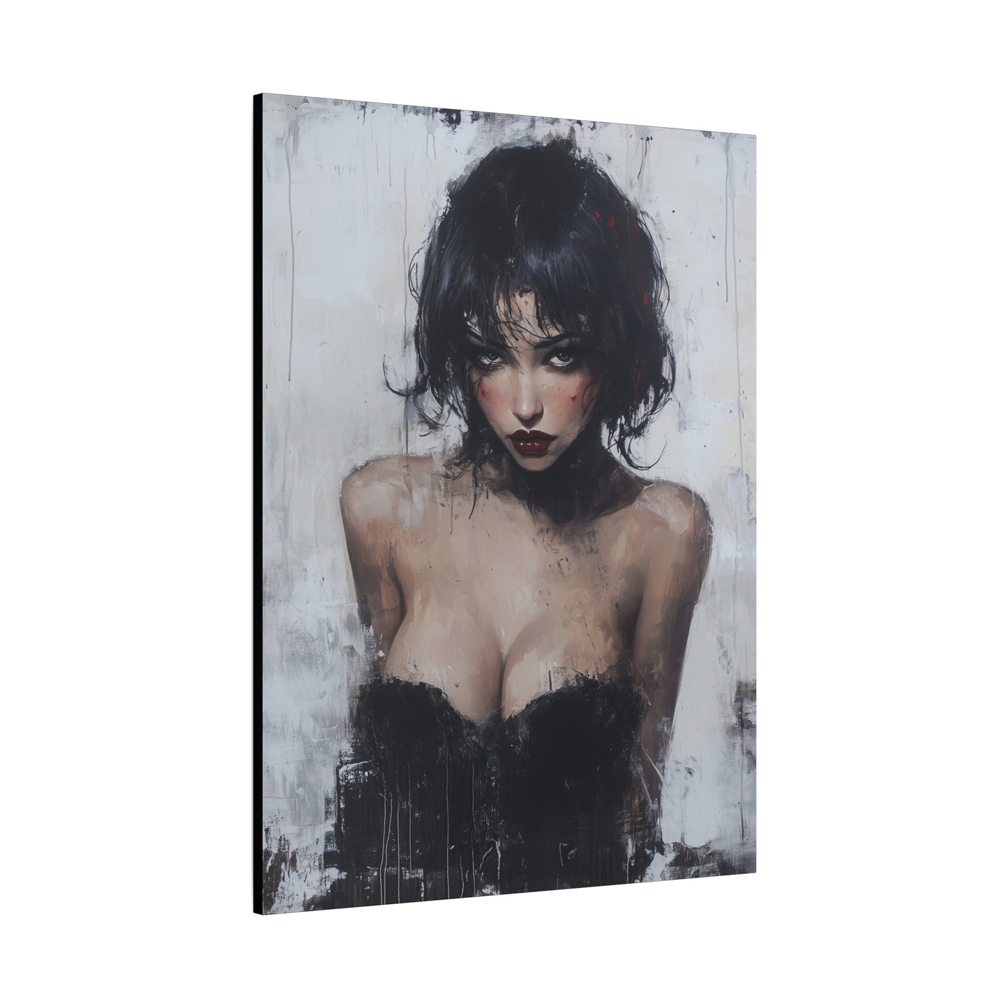 Gallery Wrapped Canvas, Sinners and Saints Art Canvas, Erotic Pinup Art Canvas – Lorna