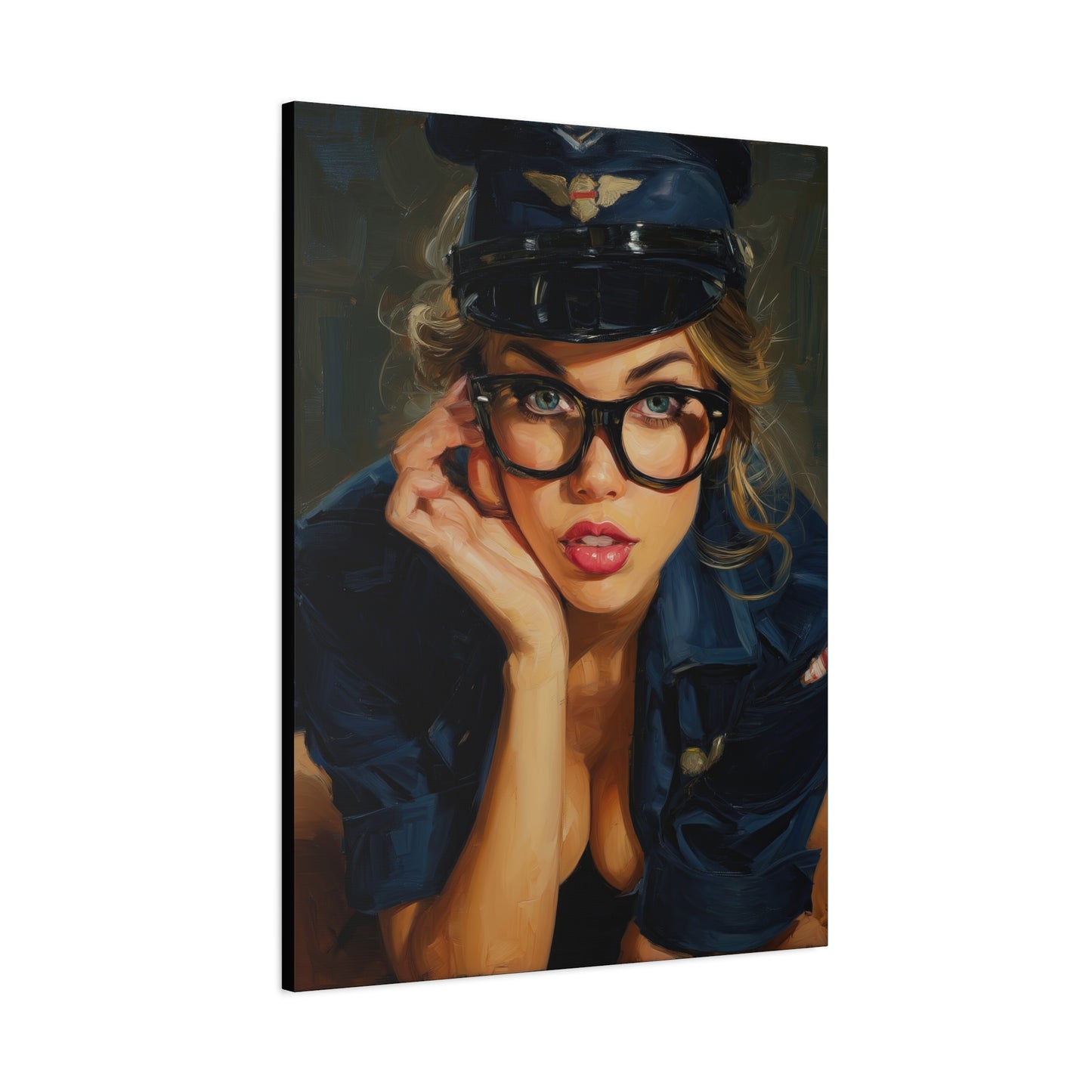 Gallery Wrapped Canvas, Liberty and Lace Art Canvas, Erotic Pinup Art Canvas – Savannah