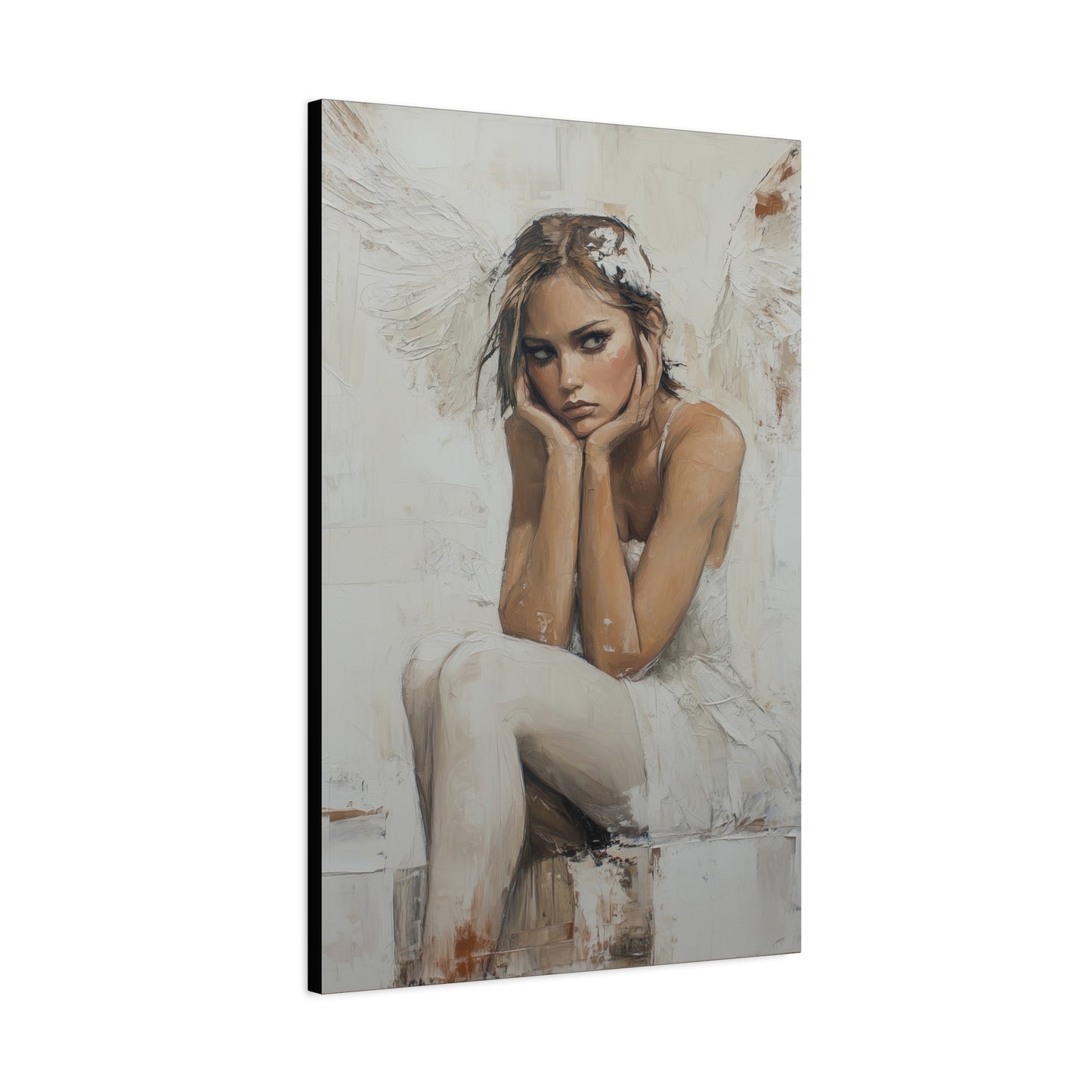 Gallery Wrapped Canvas, Sinners and Saints Art Canvas, Angel Art Canvas – Amber