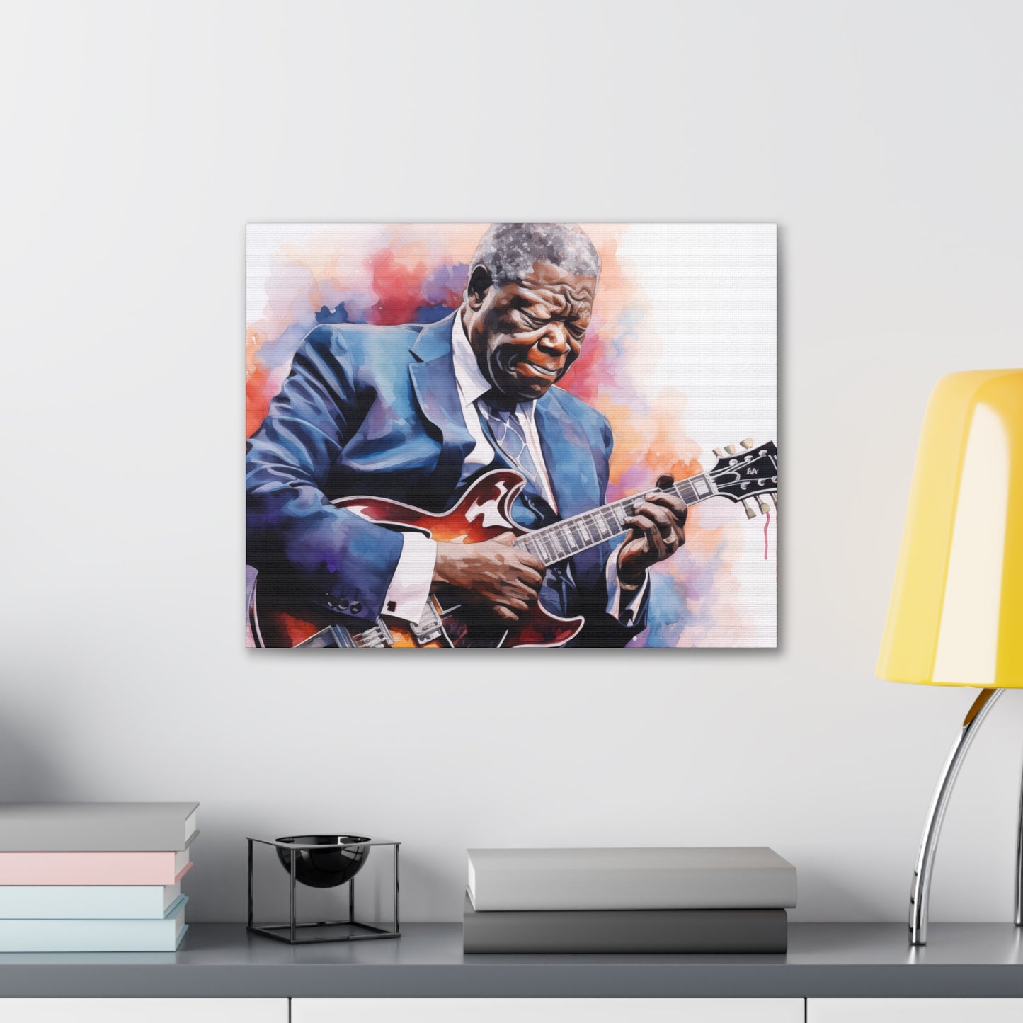 Gallery Wrapped Canvas, Celebrity Inspired, Pop Art Canvas – The King Also