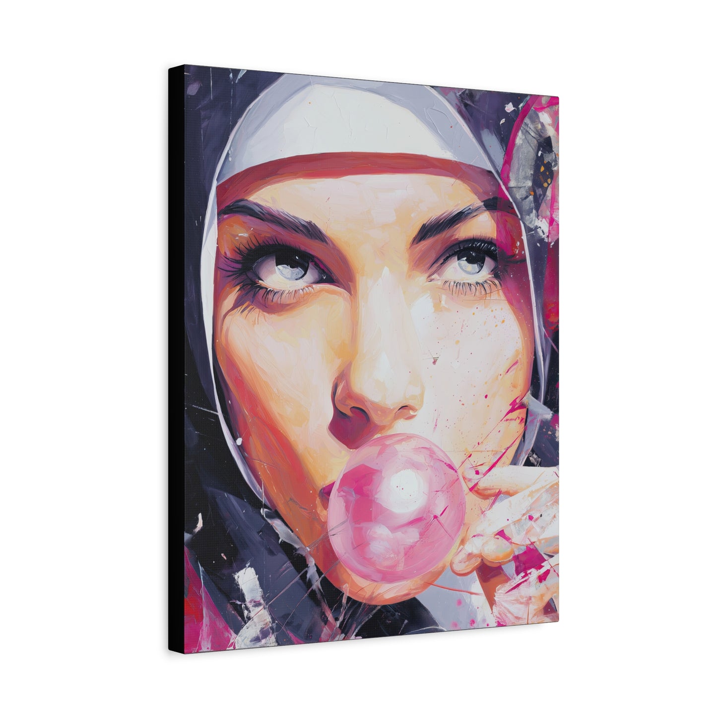 Gallery Wrapped Canvas, Habits and Heresy Art Canvas, Naughty Nuns Art Canvas – Sister Paloma