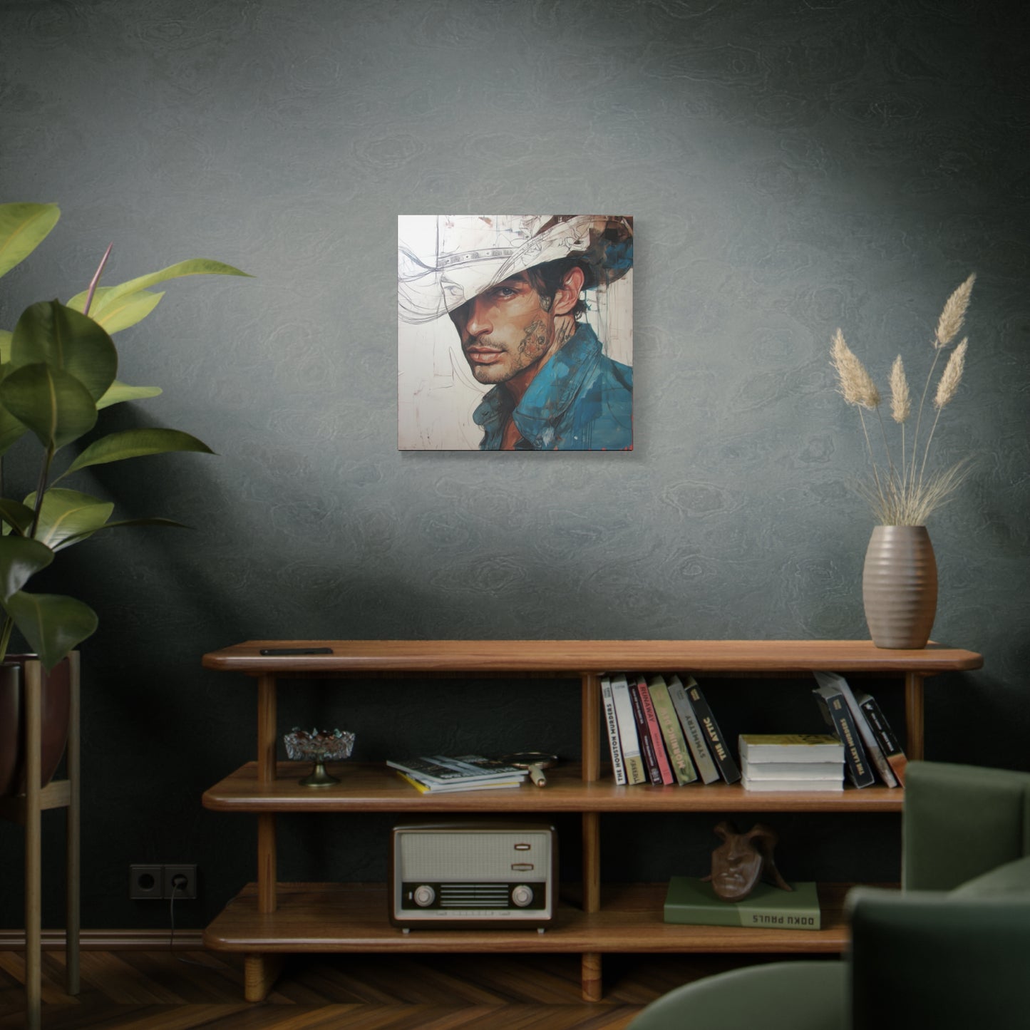 Gallery Wrapped Canvas, Wranglers and Wreckage Art Canvas, Erotic Pinup Art Canvas – Jack