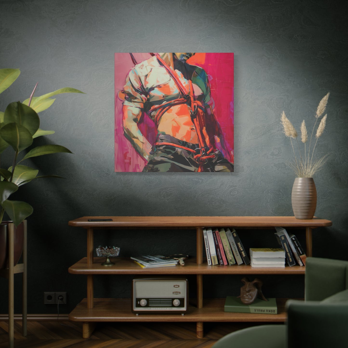 Gallery Wrapped Canvas, Ropes and Reverence Art Canvas, Erotic Shibari Art Canvas – Soren