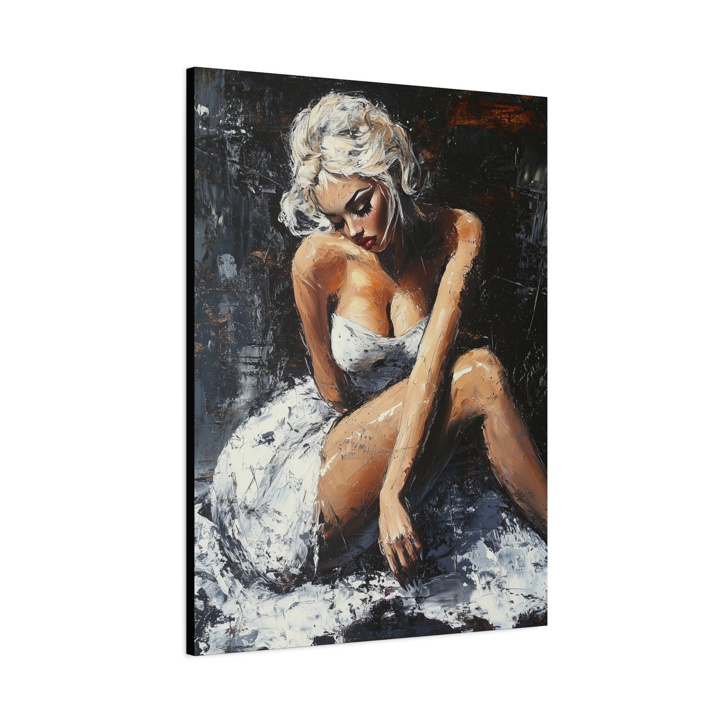 Gallery Wrapped Canvas, Guilt and Grit Adult Art Canvas, Erotic Pinup Art Canvas – Matisse
