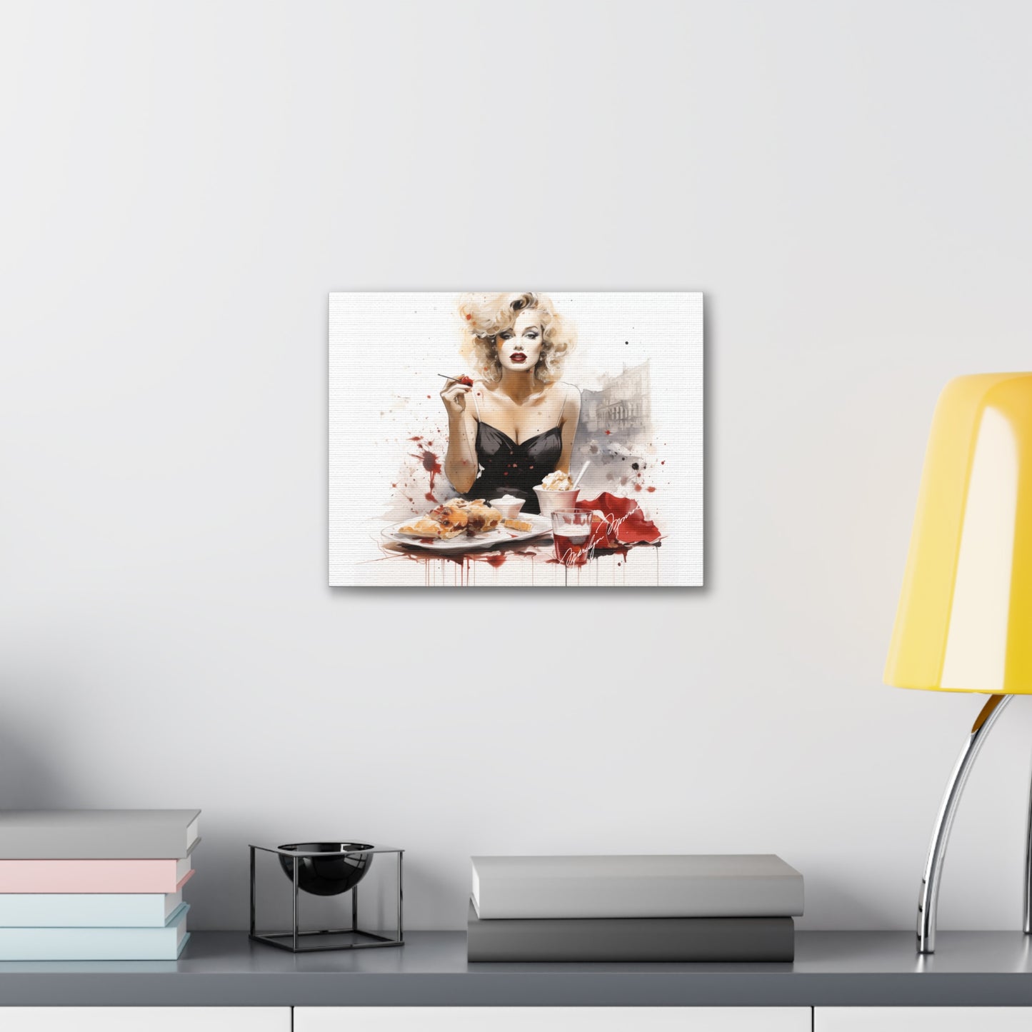 Canvas Wall Art, Gallery Wrapped Pop Art, Celebrity Wall Art – Marilyn Monroe - Cafe