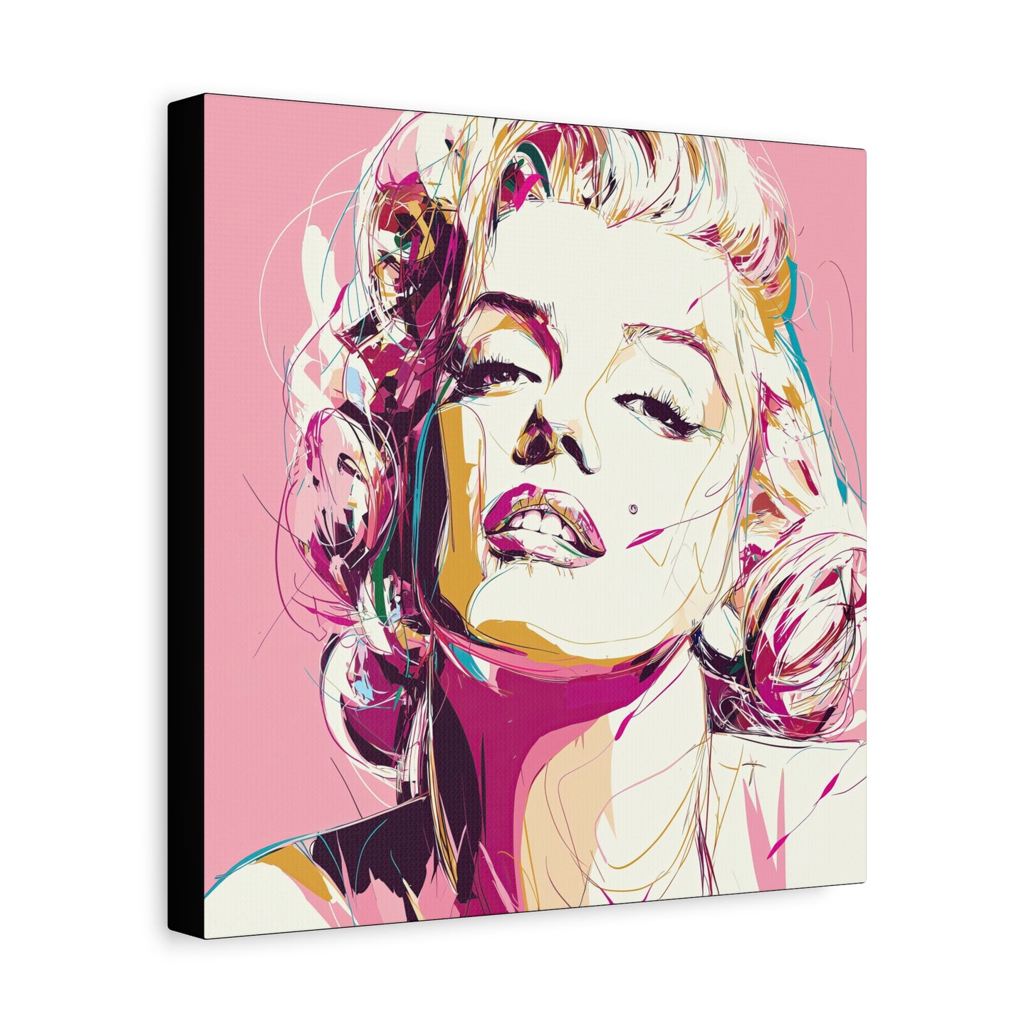 Gallery Wrapped Canvas, The Diva Project Art Canvas, Pinup Art Canvas – Marilyn Monroe - SIX