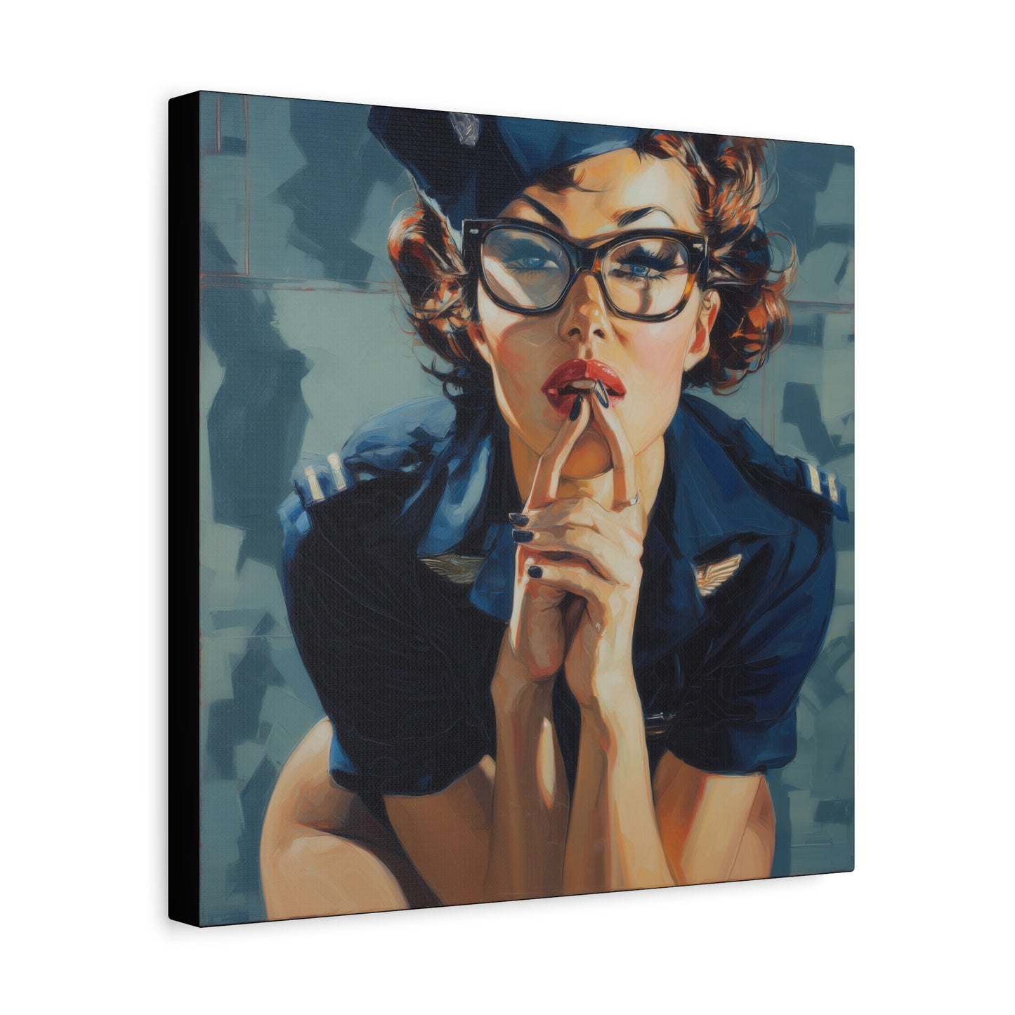Gallery Wrapped Canvas, Liberty and Lace Art Canvas, Erotic Art Canvas – Peggy Sue