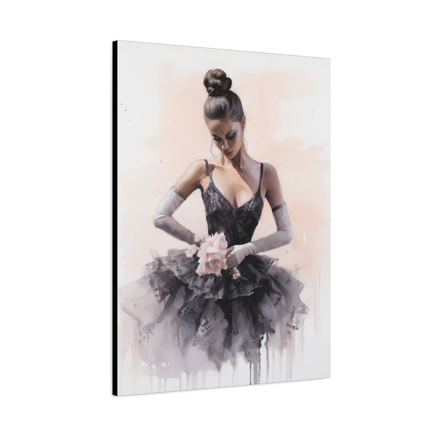 Pointes and Platforms, Gallery Wrapped Canvas, Ballerina Beauty, Ballet Art Canvas – Sonja