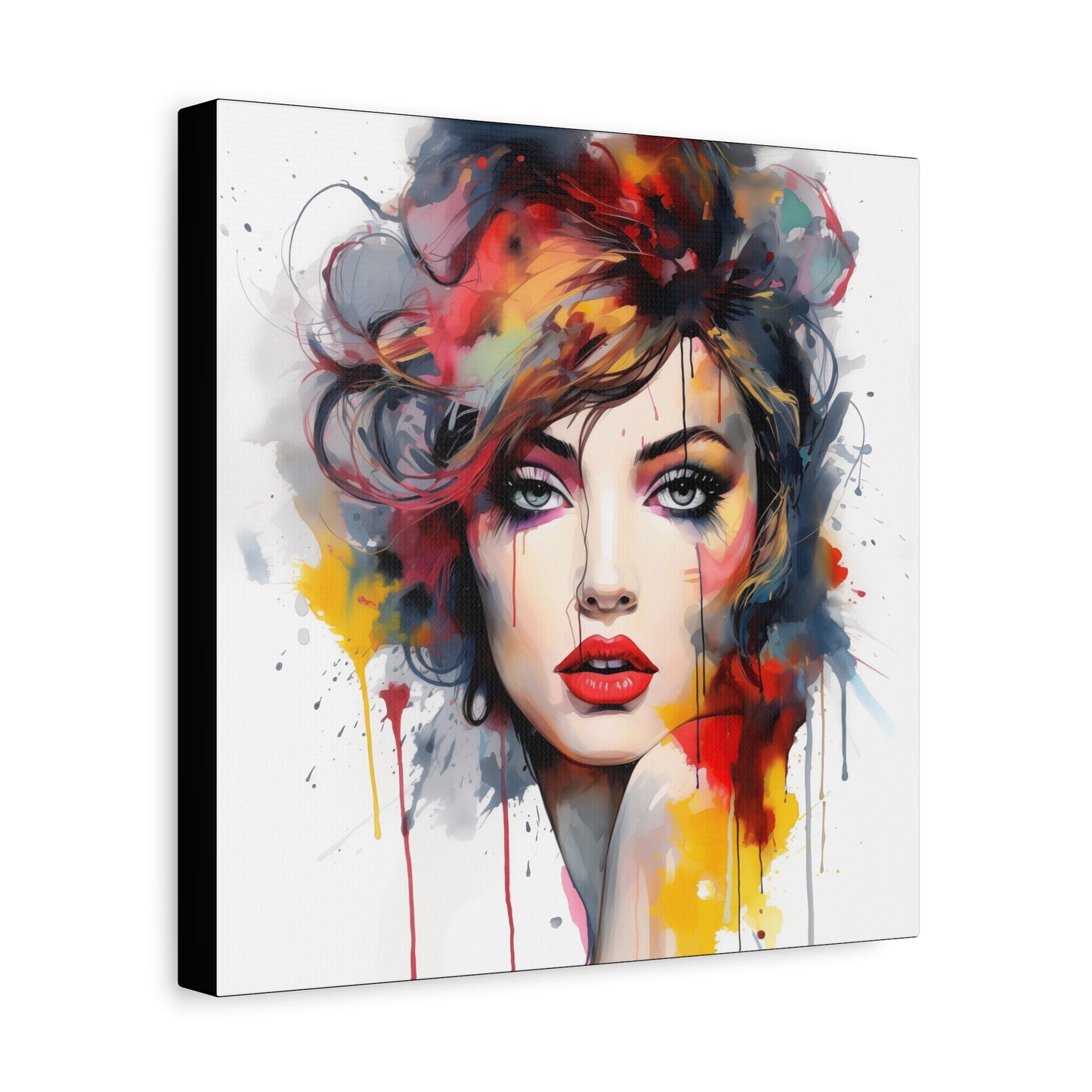 Canvas Wall Art, Gallery Wrapped Pop Art, Femme Doll Wall Art – Alessia