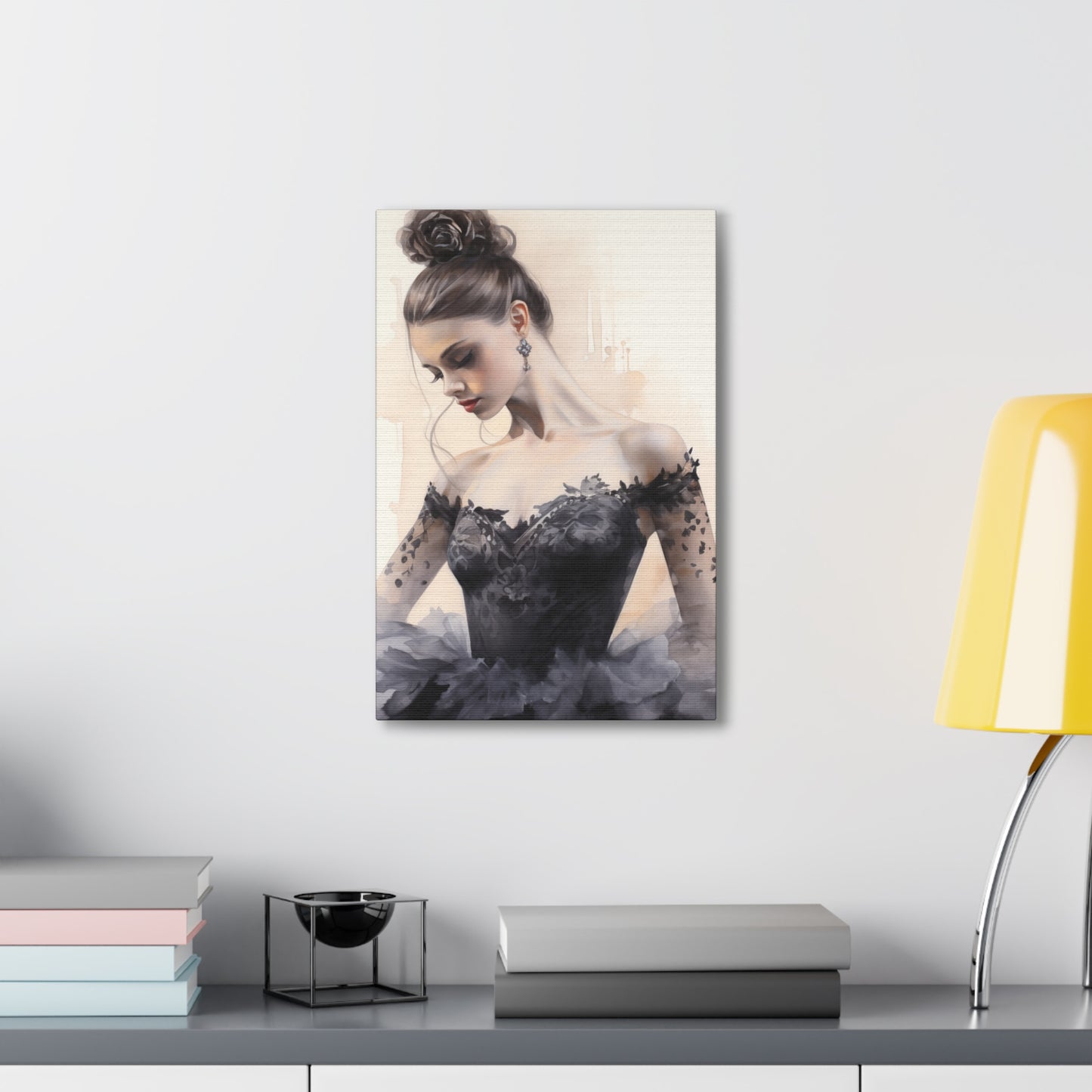Gallery Wrapped Canvas, Ballerina Beauty, Ballet Art Canvas – Lola