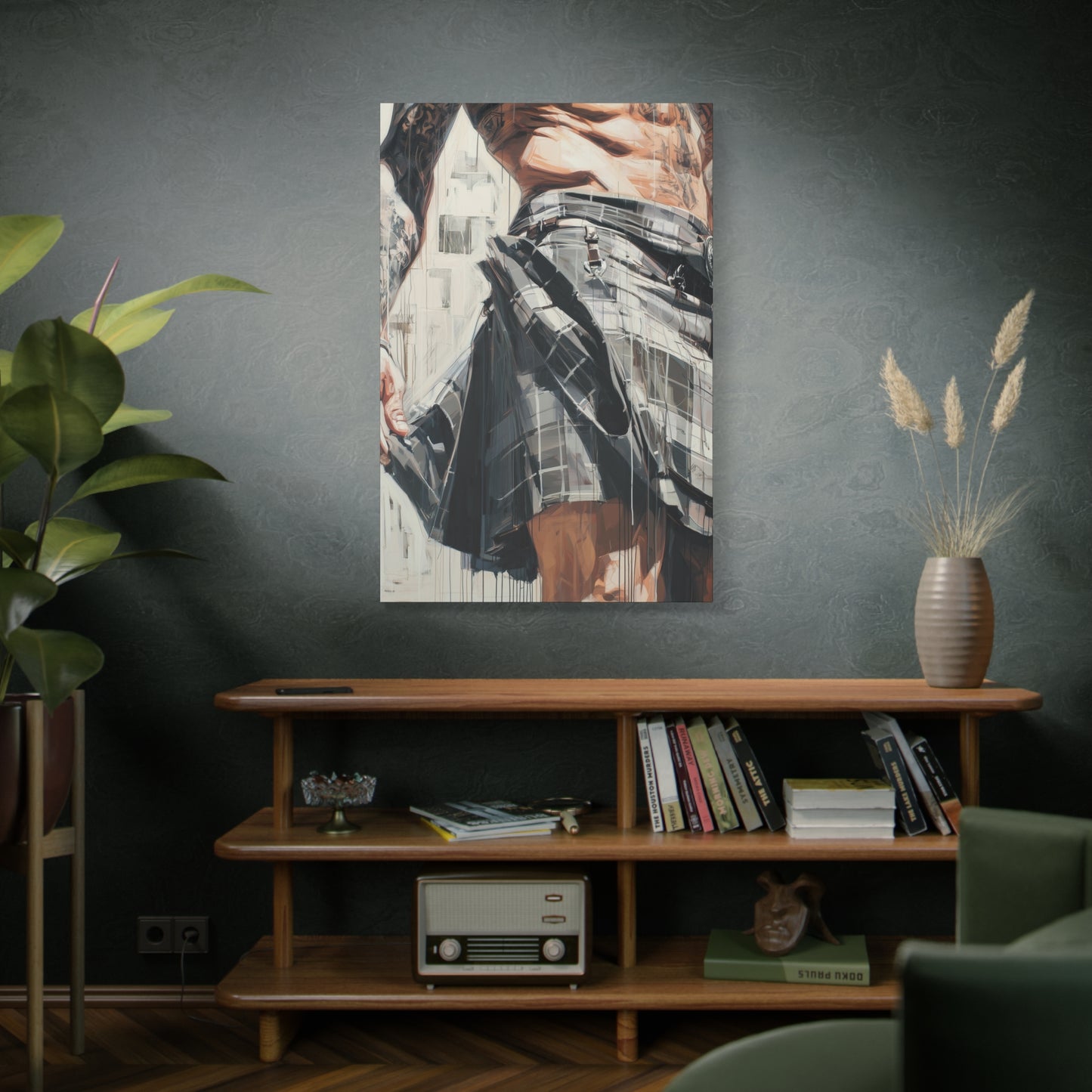 Gallery Wrapped Canvas, Kilts and Carnage Art Canvas, Erotic Pinup Art Canvas – Torin