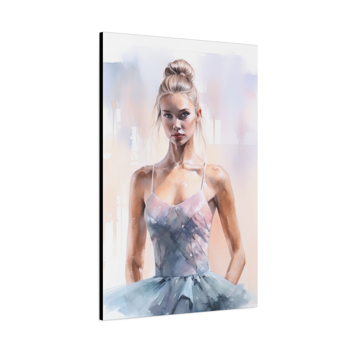 Pointes and Platforms, Gallery Wrapped Canvas, Ballerina Beauty, Ballet Art Canvas – Samantha