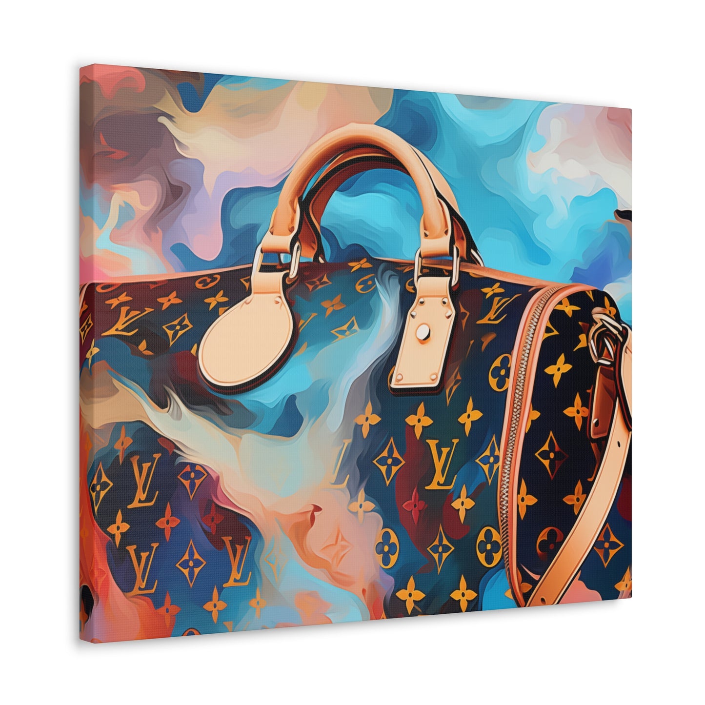 Canvas Gallery Wrap - LV Designer Inspired Wall Art - Abstract