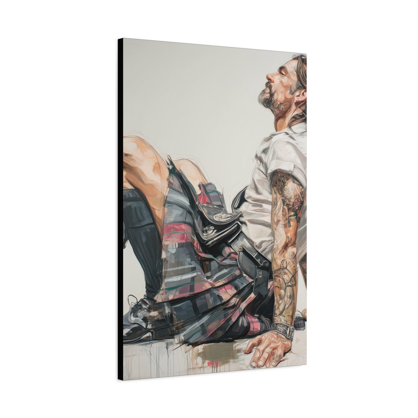 Gallery Wrapped Canvas, Kilts and Carnage Art Canvas, Erotic Pinup Art Canvas – Alastair