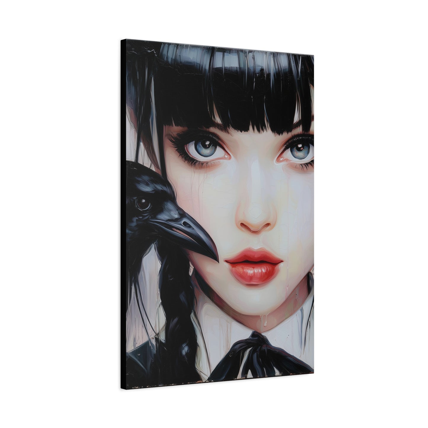 Gallery Wrapped Canvas, Myth and Bones Gothic Art Canvas, Dark Muse Canvas - Isolde