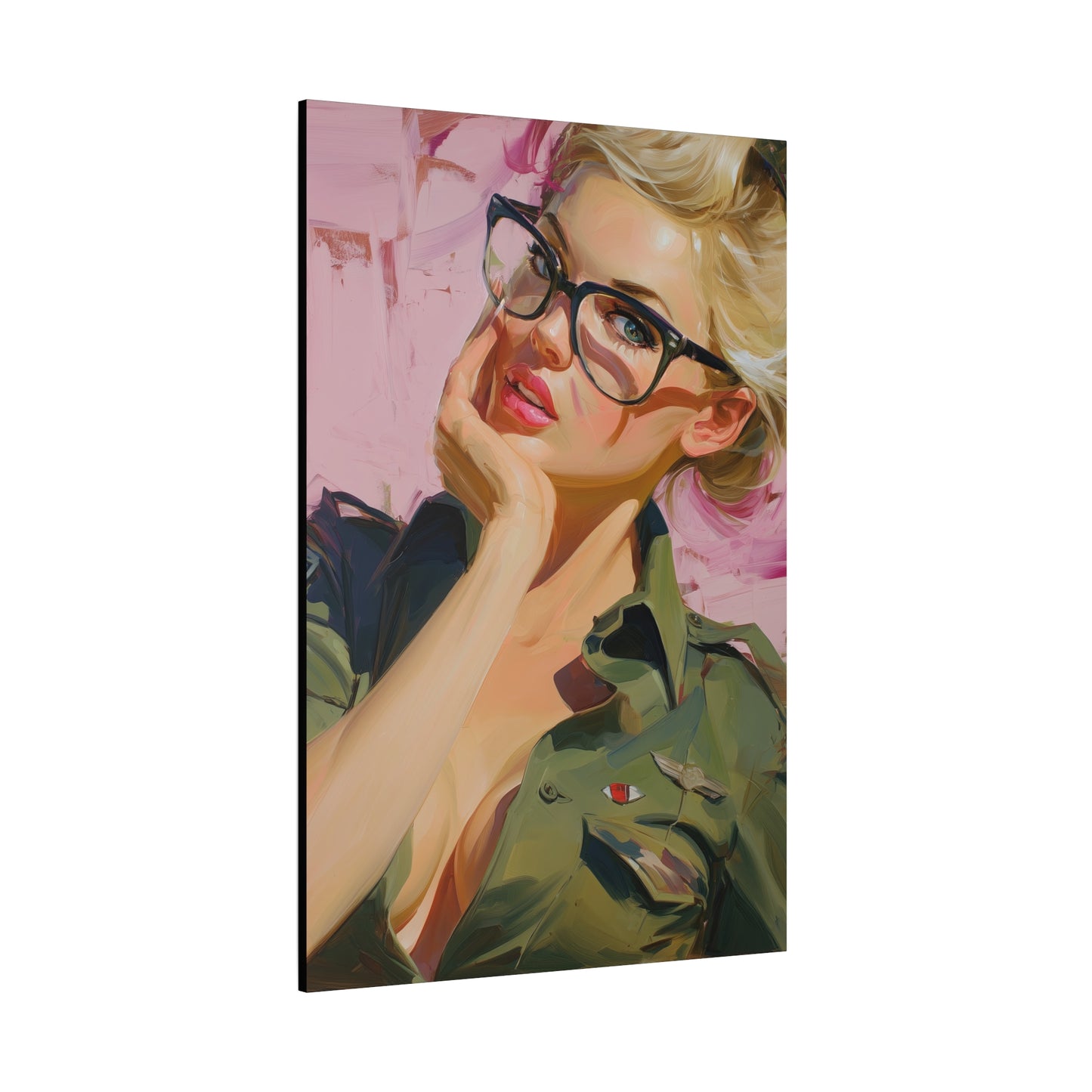 Gallery Wrapped Canvas, Liberty and Lace Art Canvas, Erotic Pinup Art Canvas – Roxanne