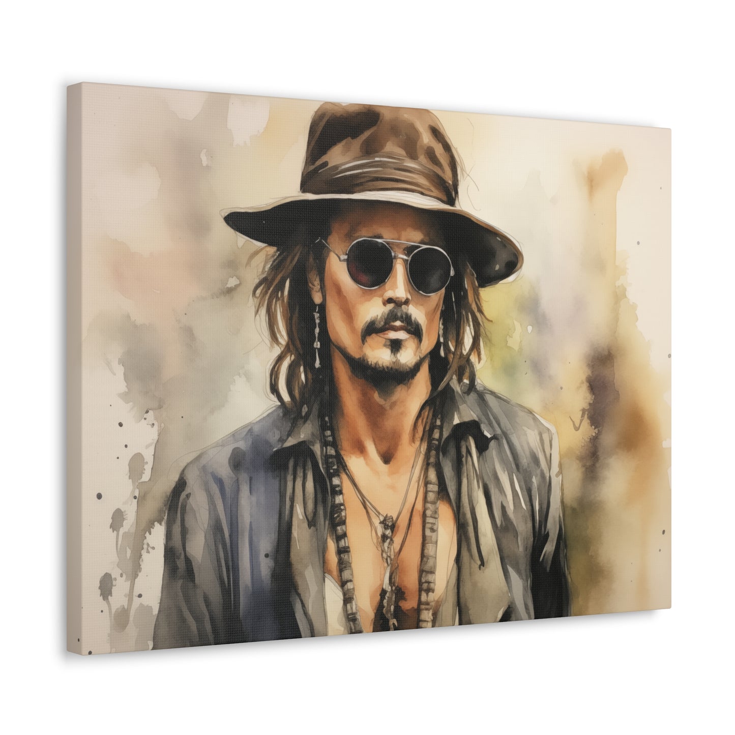 Gallery Wrapped Canvas, Celebrity Inspired, Pop Art Canvas – Johnny