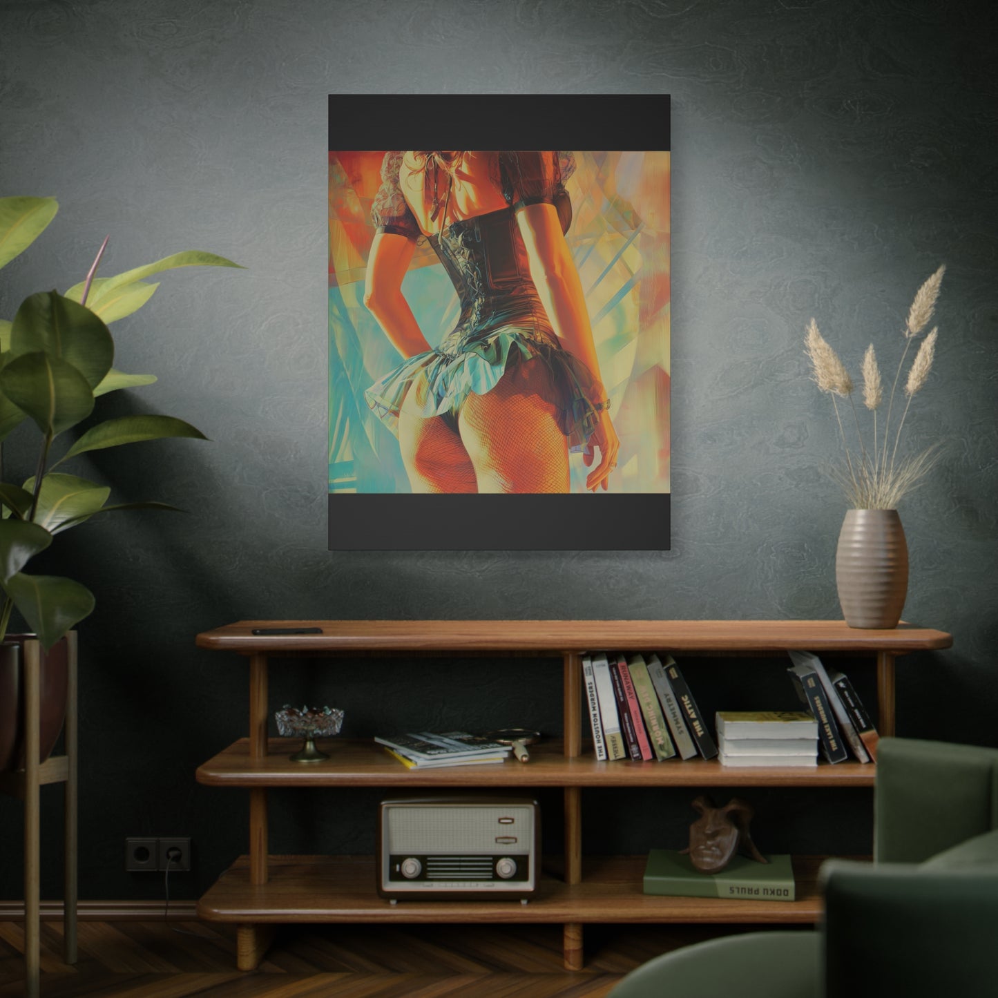 Gallery Wrapped Canvas, Tongue and Cheek Art Canvas, Naughty Girl Art Canvas – Kristen