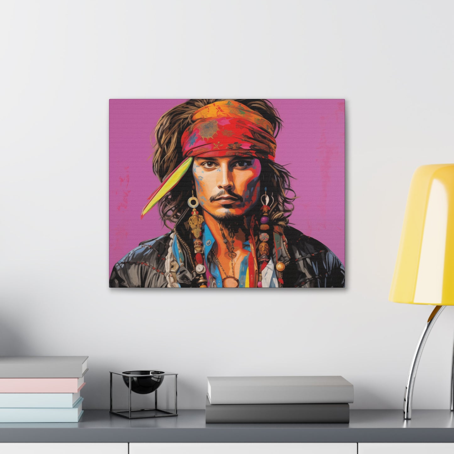 Gallery Wrapped Canvas, Celebrity Inspired, Pop Art Canvas – Johnny Also