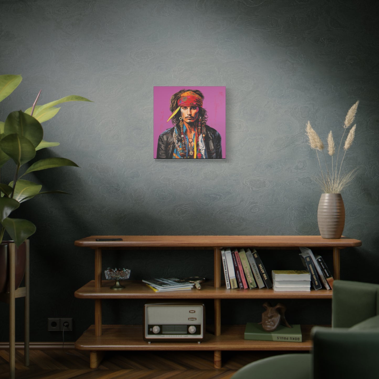 Gallery Wrapped Canvas, Celebrity Inspired, Pop Art Canvas – Johnny