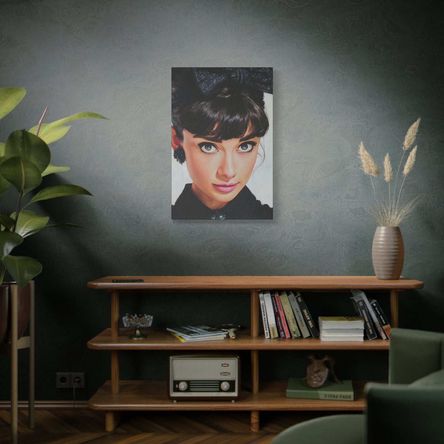 Gallery Wrapped Canvas, The Diva Project Art Canvas, Pinup Art Canvas – Audrey Hepburn - NINE
