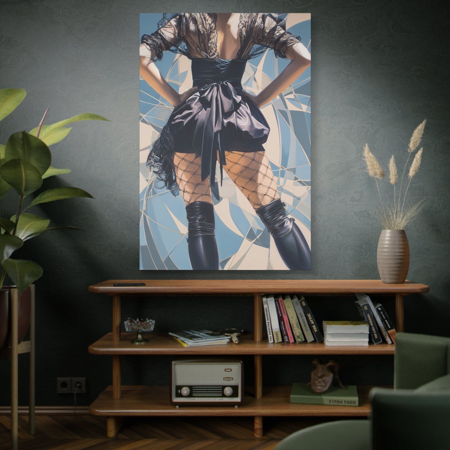 Gallery Wrapped Canvas, Tongue and Cheek Art Canvas, Naughty Girl Art Canvas – Dani