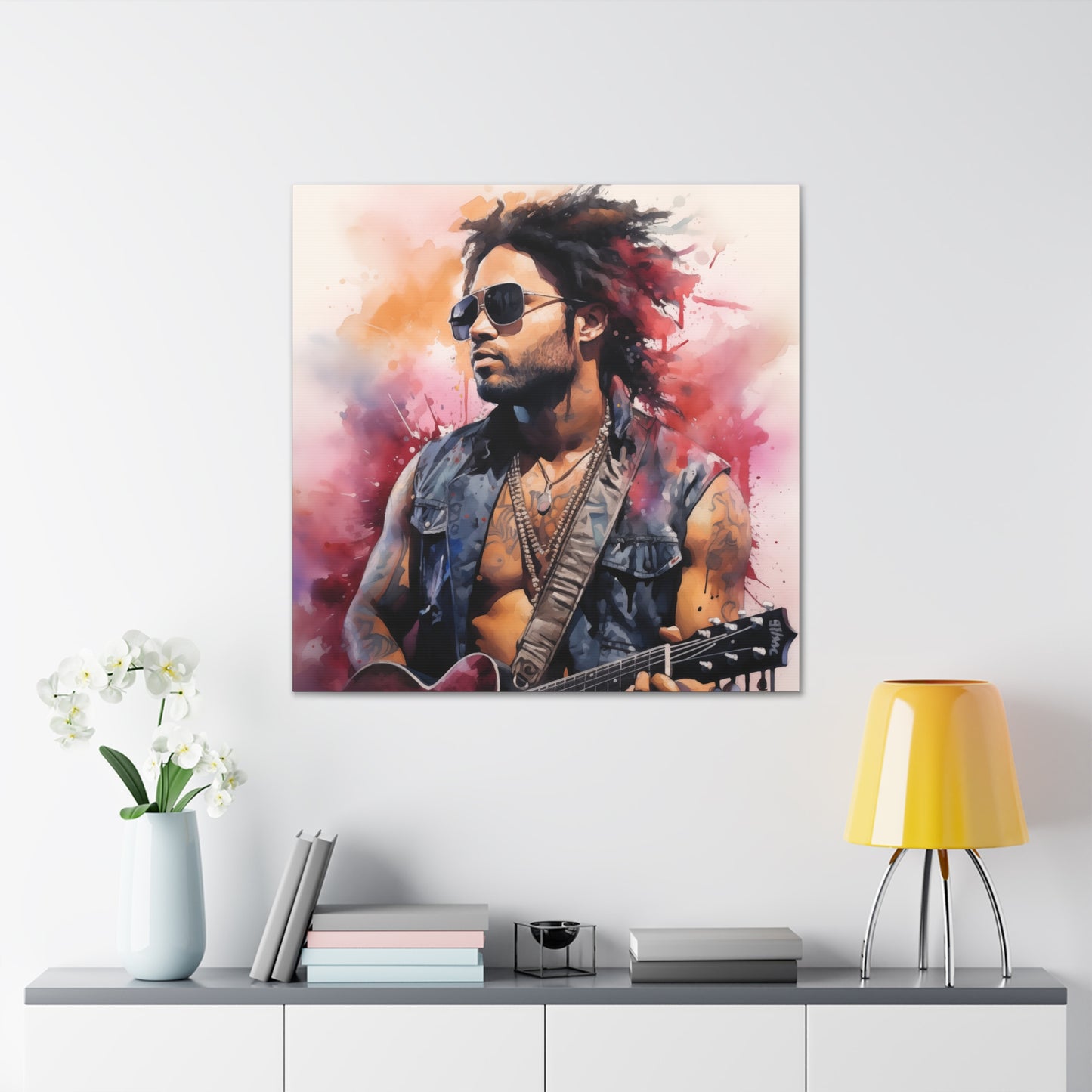 Gallery Wrapped Canvas, Celebrity Inspired, Pop Art Canvas – Lenny