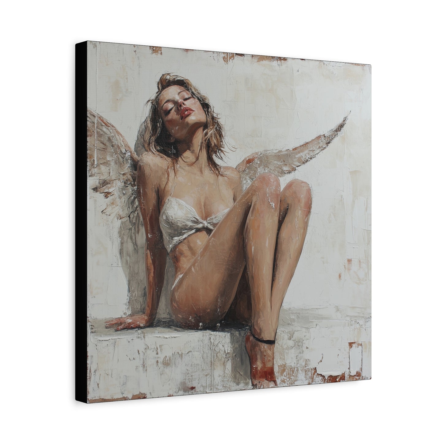 Gallery Wrapped Canvas, Sinners and Saints Art Canvas, Erotic Pinup Art Canvas – Kristen