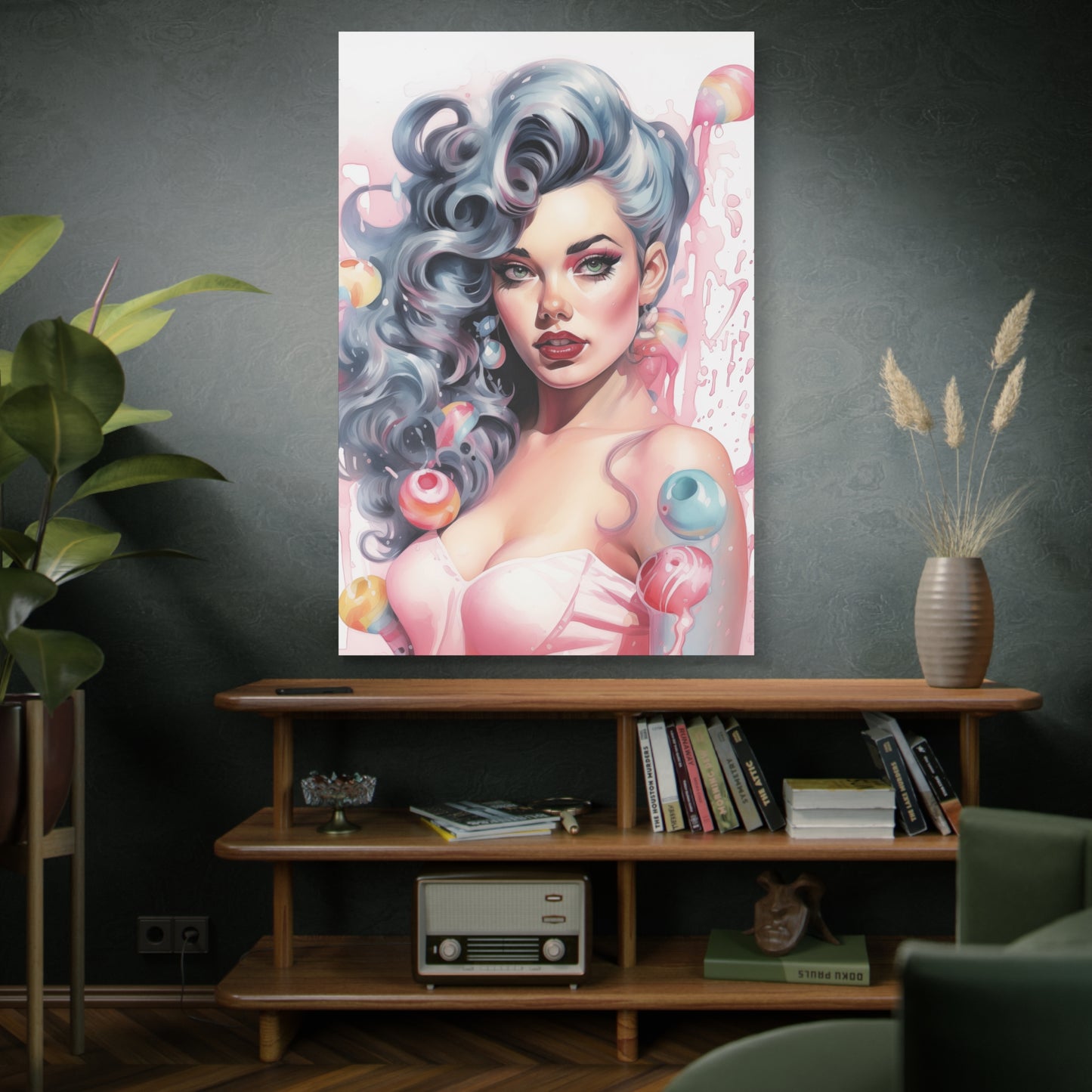 Canvas Wall Art, Gallery Wrapped Pop Art, Femme Doll Wall Art – Lux