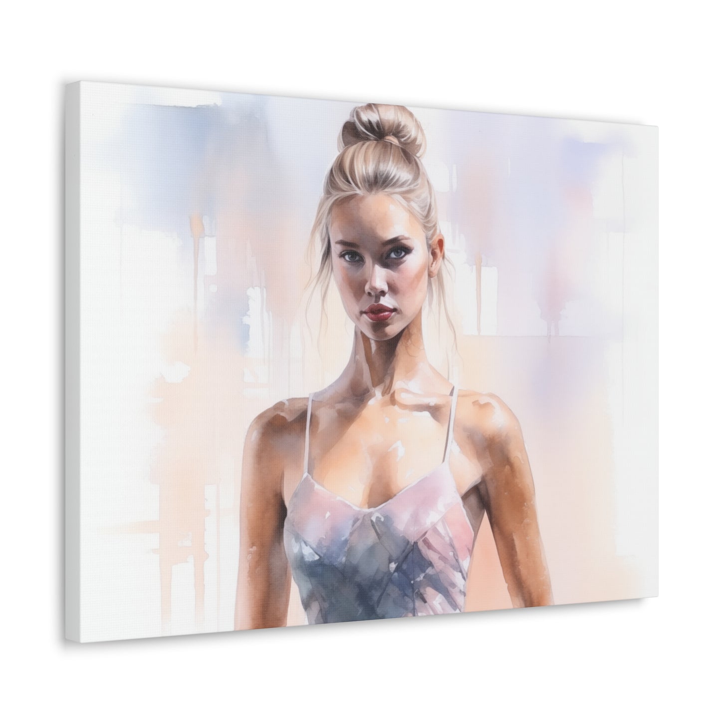 Gallery Wrapped Canvas, Ballerina Beauty, Ballet Art Canvas – Samantha