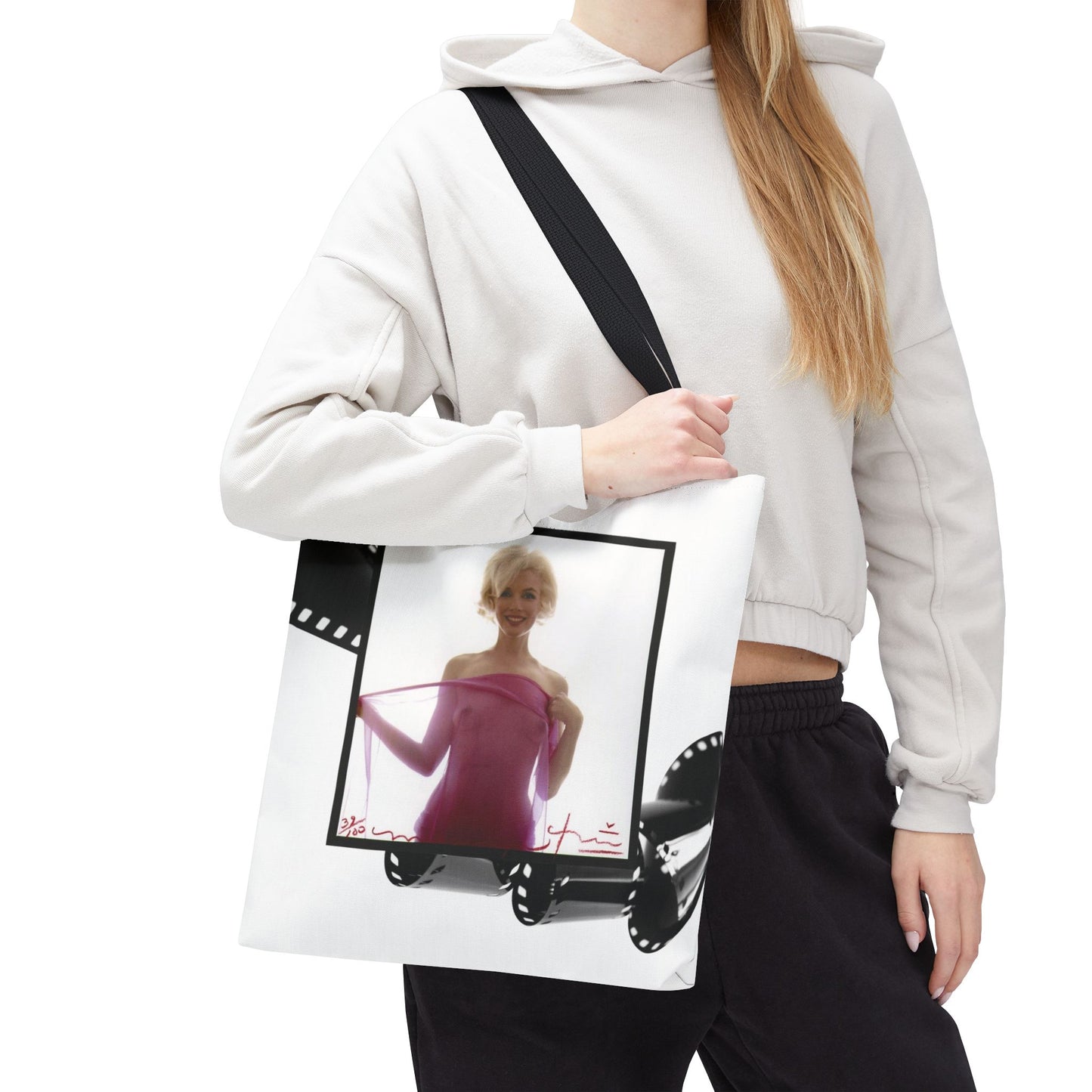 Celebrity Tote Bag, Utility Tote - Marilyn Monroe Autograph Tote - Approved Negative