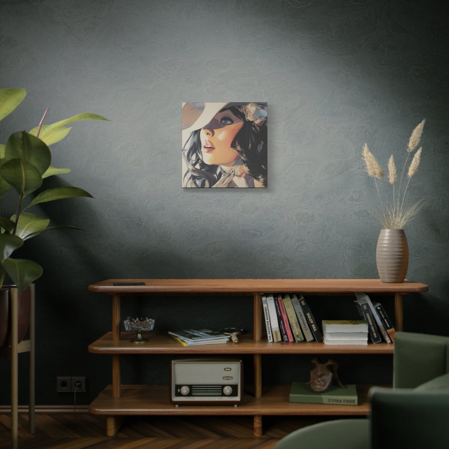 Gallery Wrapped Canvas, Wranglers and Wreckage Art Canvas, Erotic Pinup Art Canvas – Clementine