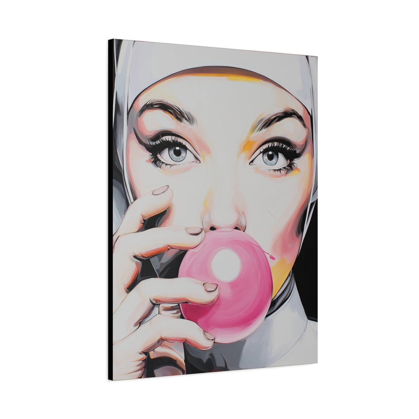 Gallery Wrapped Canvas, Habits and Heresy Art Canvas, Naughty Nuns Art Canvas – Sister Gloria