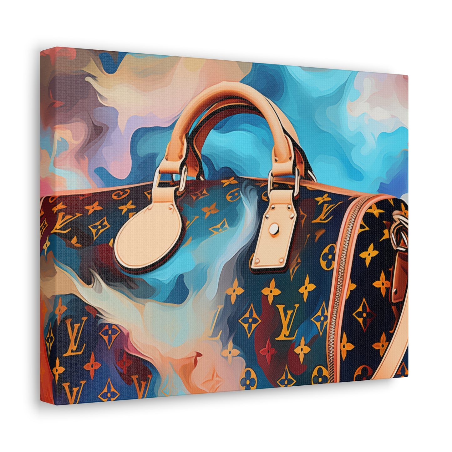 Canvas Gallery Wrap - LV Designer Inspired Wall Art - Abstract
