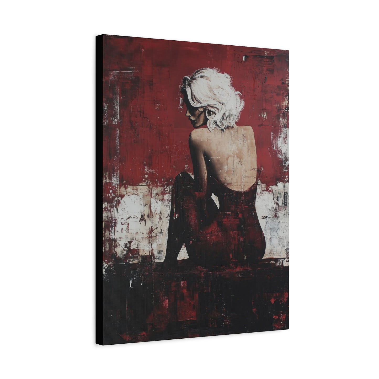 Gallery Wrapped Canvas, Guilt and Grit Adult Art Canvas, Erotic Pinup Art Canvas – Vivica