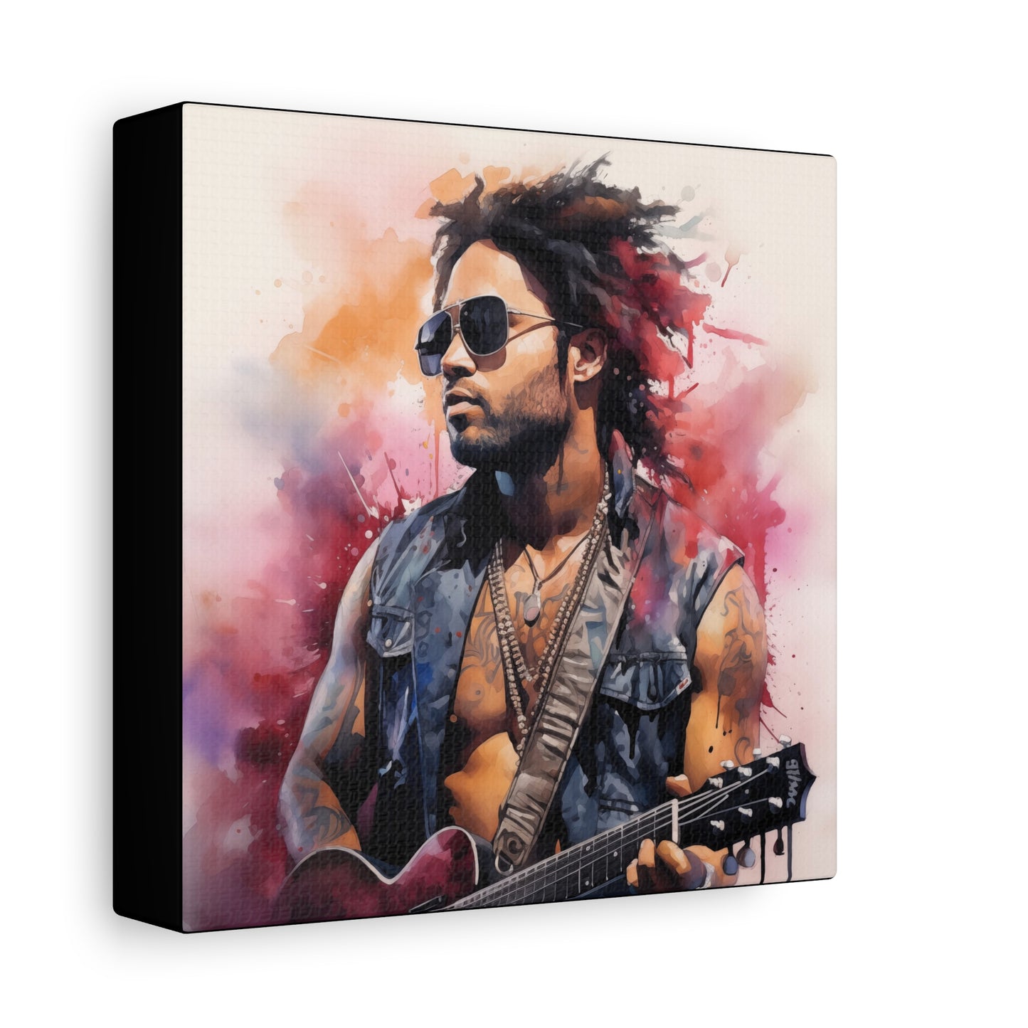 Gallery Wrapped Canvas, Celebrity Inspired, Pop Art Canvas – Lenny