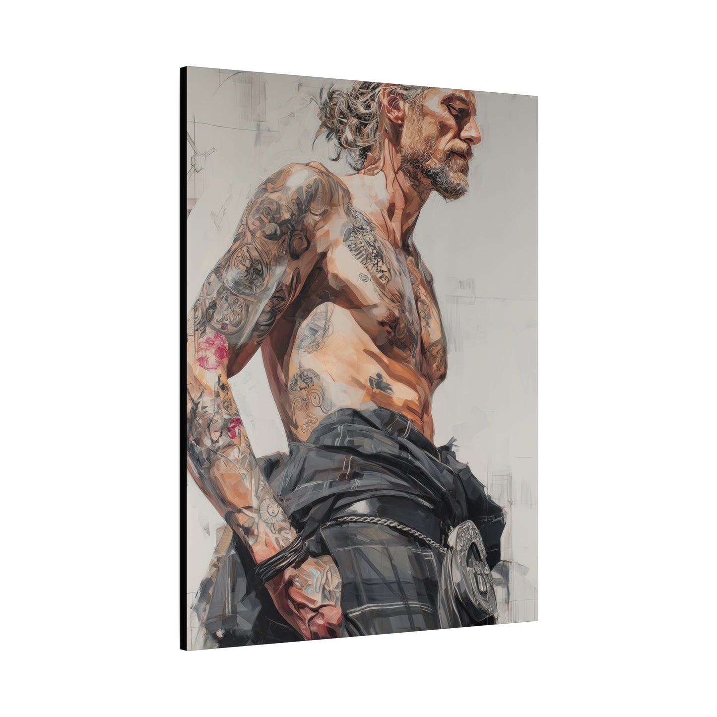 Gallery Wrapped Canvas, Kilts and Carnage Art Canvas, Erotic Pinup Art Canvas – Struan