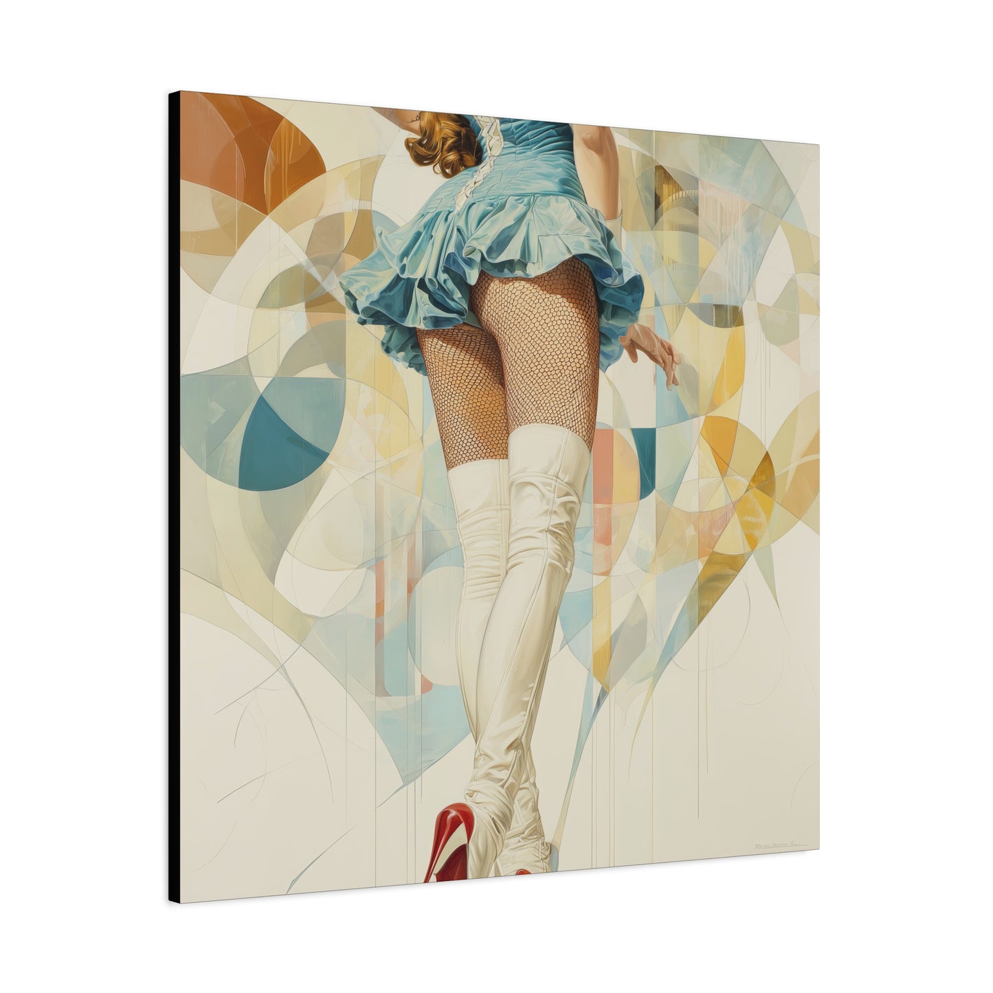 Gallery Wrapped Canvas, Tongue and Cheek Art Canvas, Naughty Girl Art Canvas – Sandy