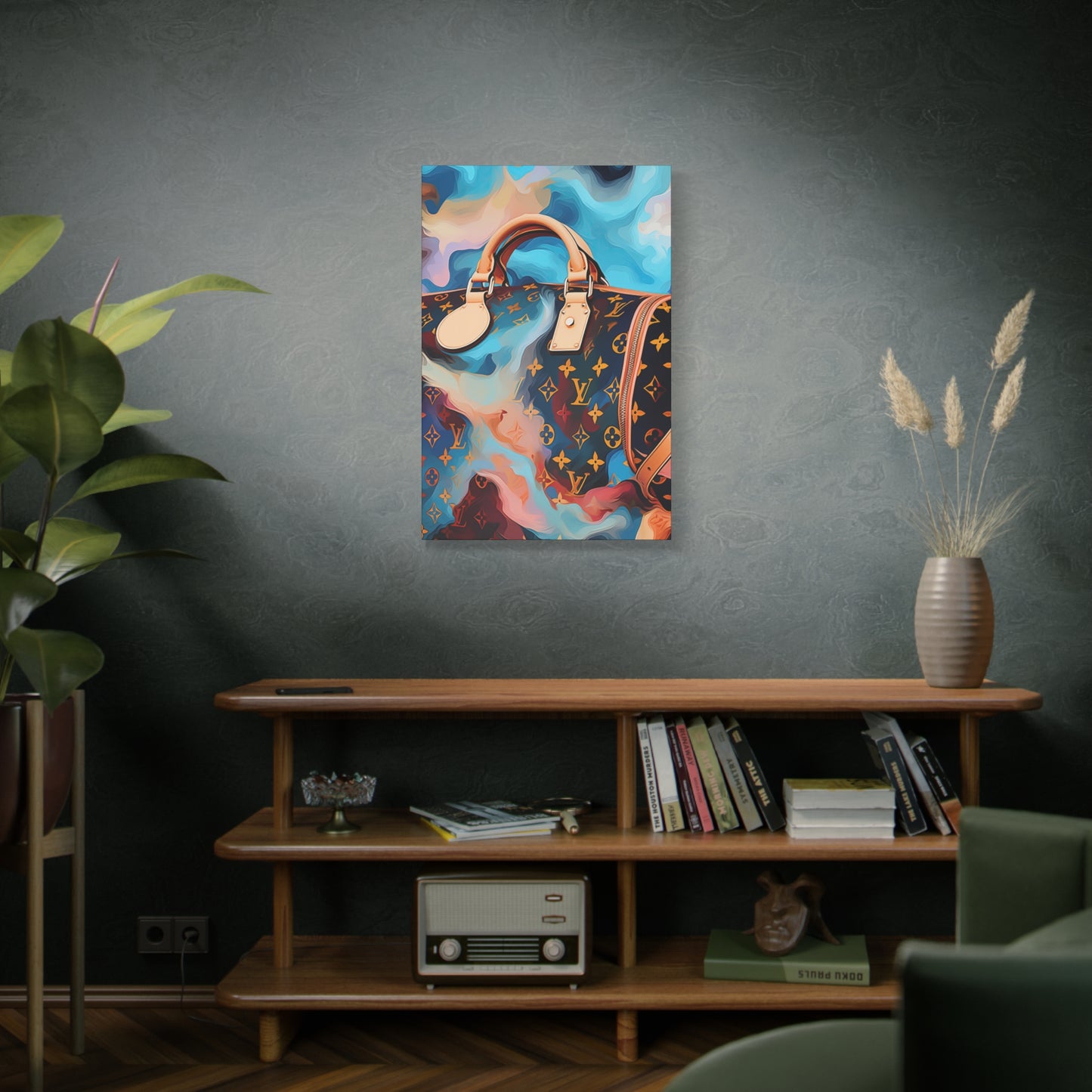 Canvas Gallery Wrap - LV Designer Inspired Wall Art - Abstract