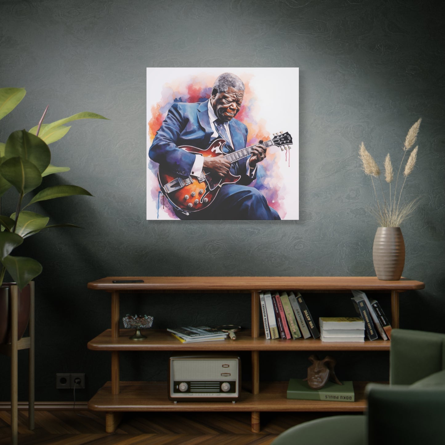 Gallery Wrapped Canvas, Celebrity Inspired, Pop Art Canvas – The King Also