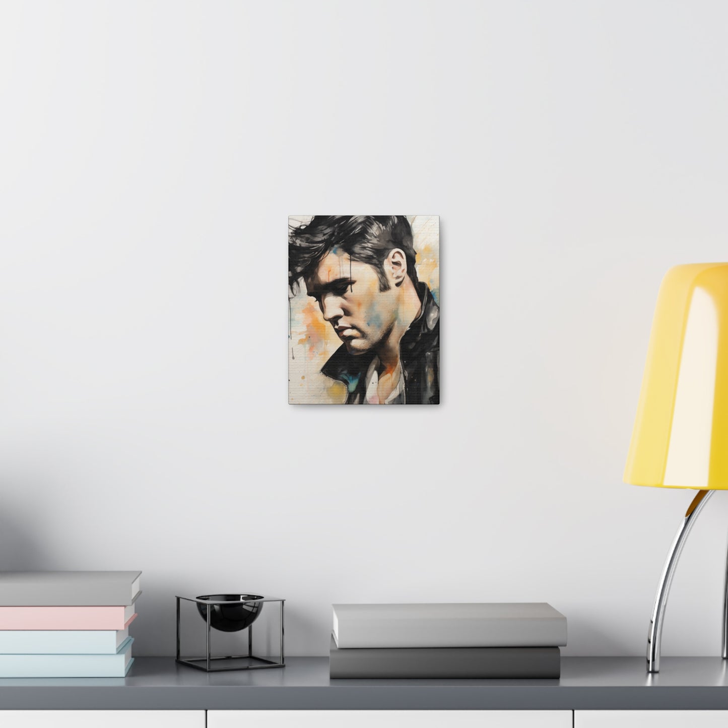 Gallery Wrapped Canvas, Celebrity Inspired, Pop Art Canvas – Elvis Also