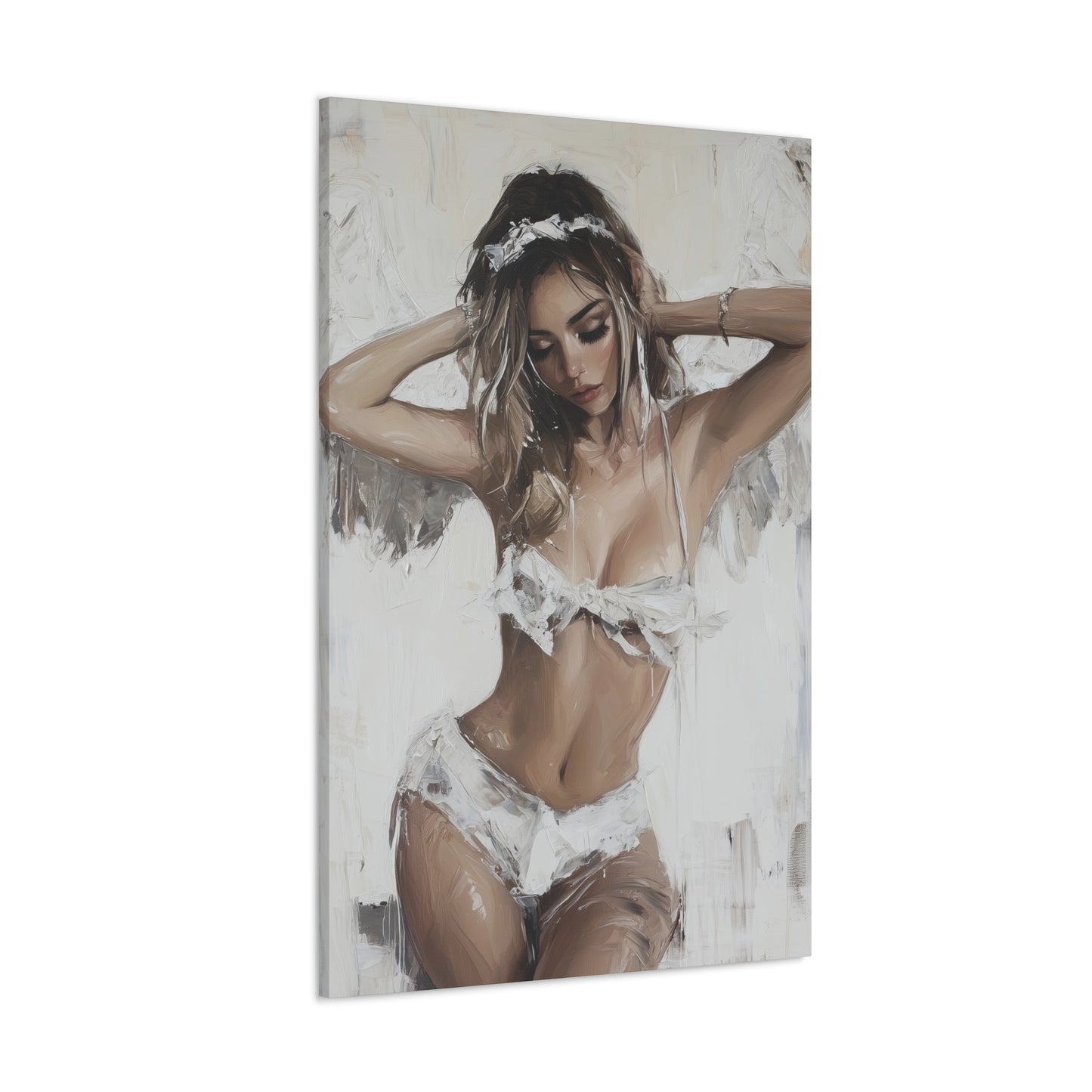 Gallery Wrapped Canvas, Sinners and Saints Art Canvas, Erotic Pinup Art Canvas – Holly